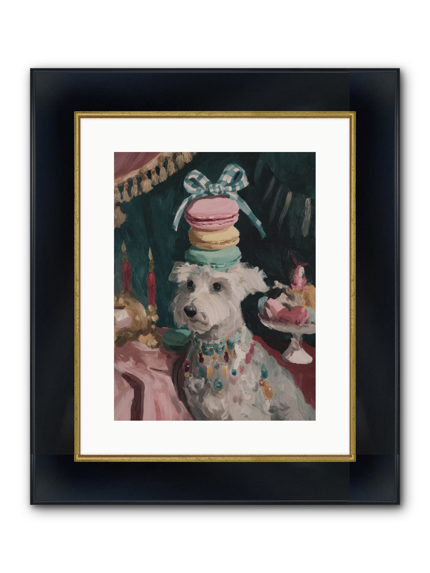 Sugar And Starshine No.1 Framed Print - Wide Black w/Gold 12x16