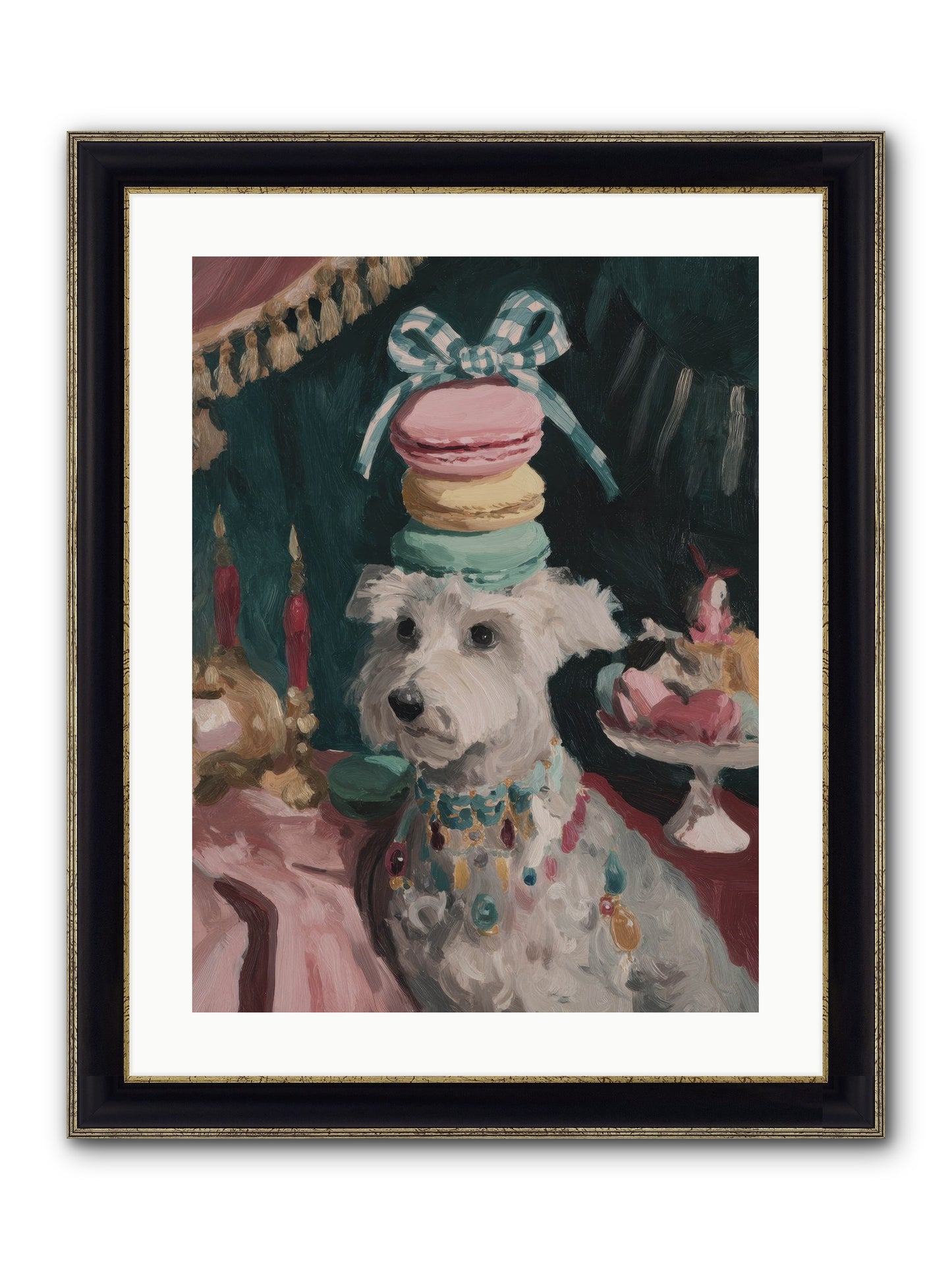 Sugar And Starshine No.1 Framed Print - Black & Gold 18x24