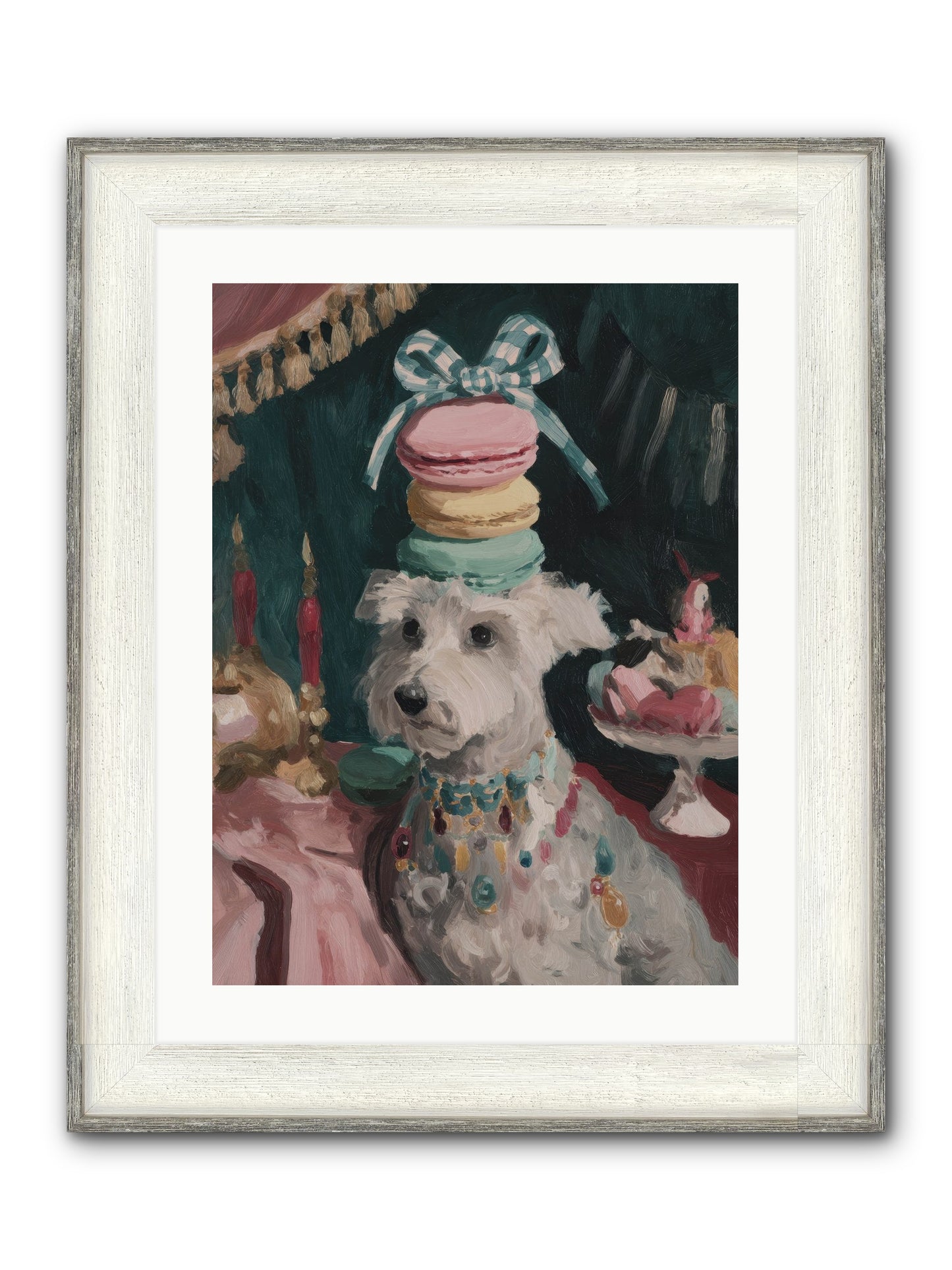 Sugar And Starshine No.1 Framed Print - Driftwood White 18x24