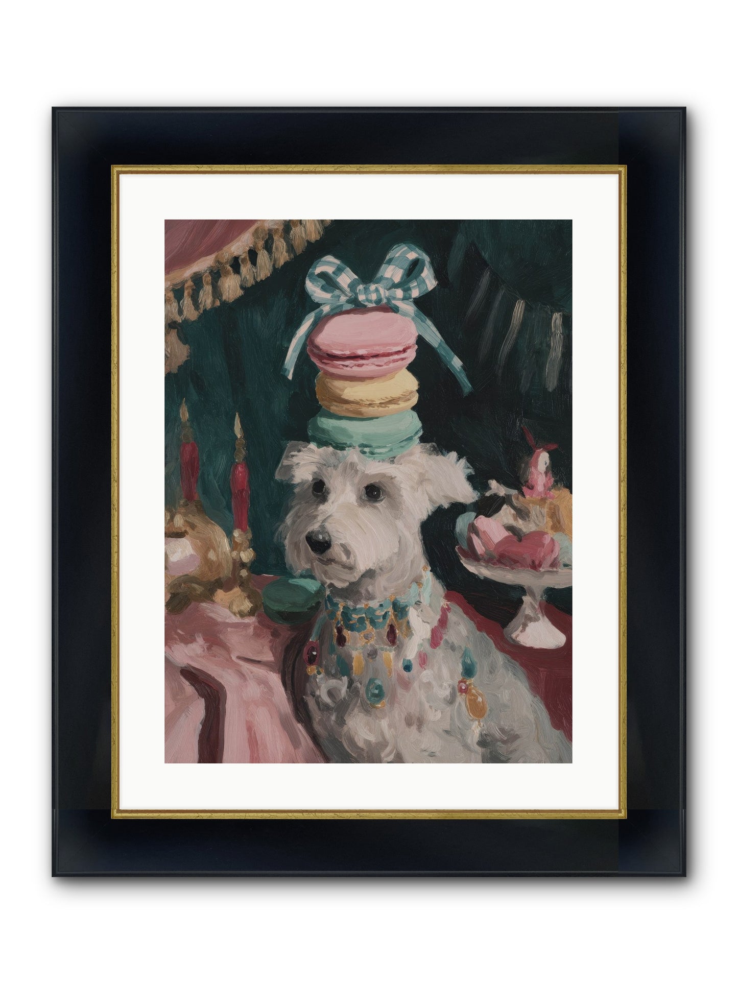 Sugar And Starshine No.1 Framed Print - Wide Black w/Gold 18x24