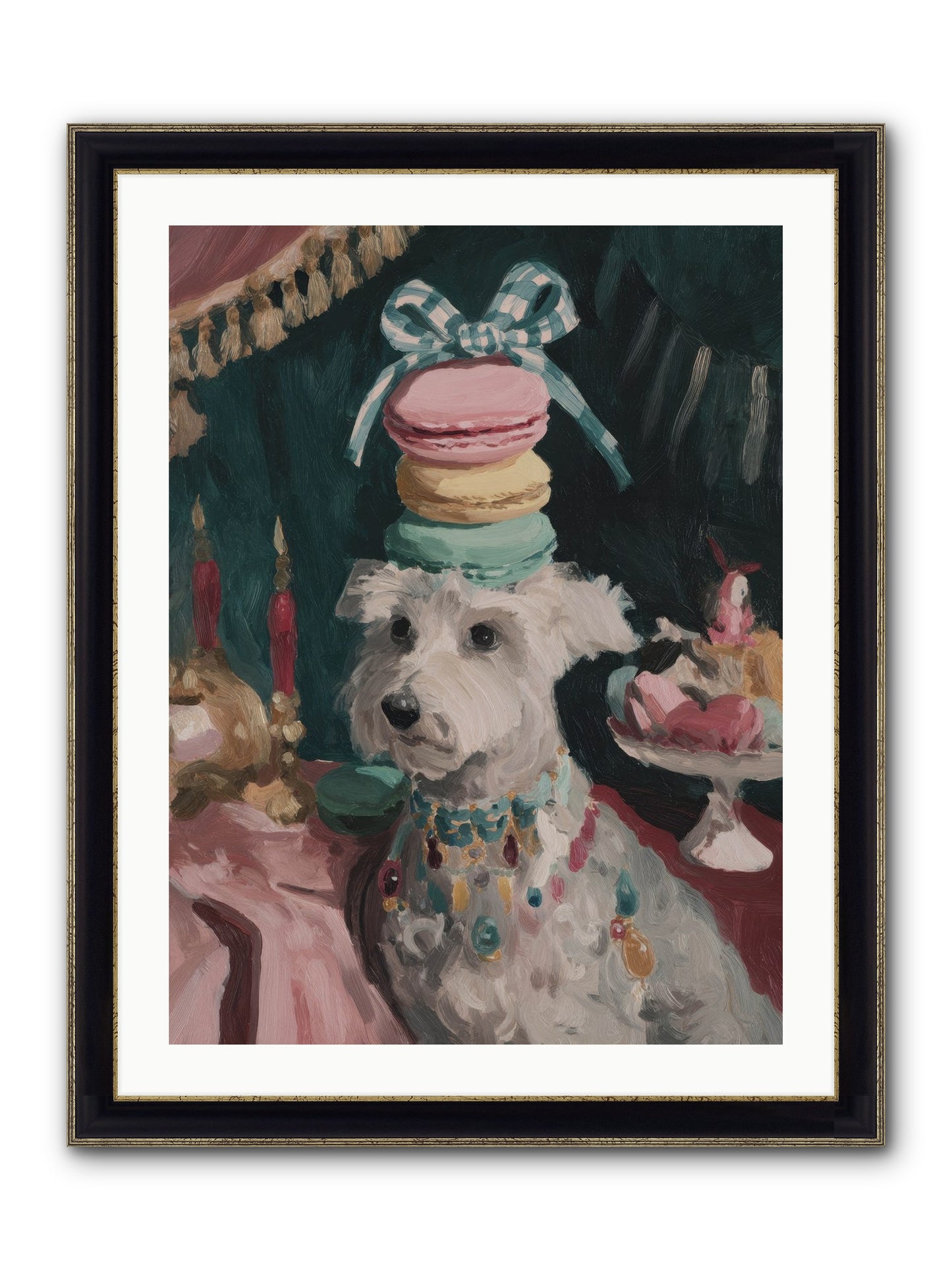 Sugar And Starshine No.1 Framed Print - Black & Gold 24x32