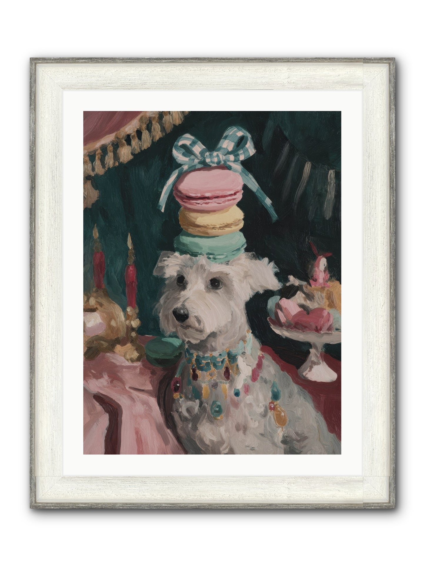 Sugar And Starshine No.1 Framed Print - Driftwood White 24x32