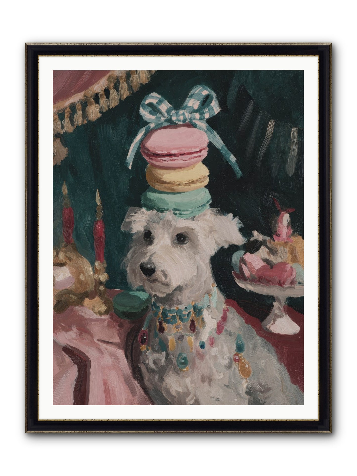Sugar And Starshine No.1 Framed Print - Black & Gold 36x48
