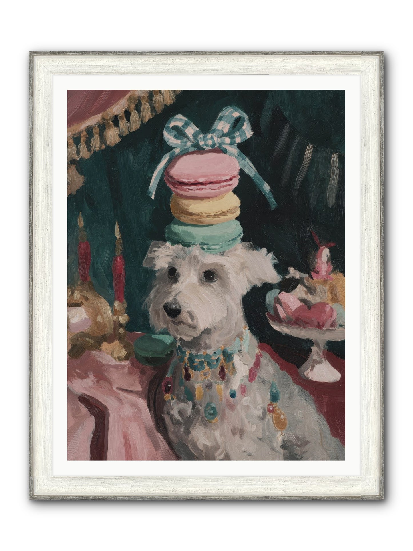 Sugar And Starshine No.1 Framed Print - Driftwood White 36x48