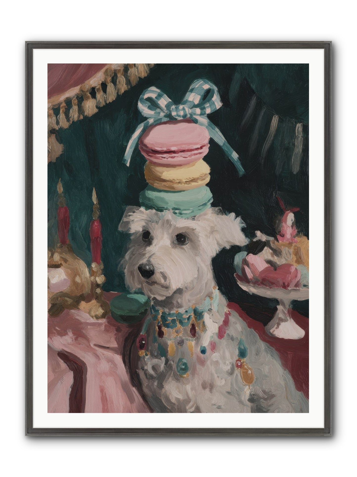 Sugar And Starshine No.1 Framed Print - Slimwoods Black/Silver 36x48