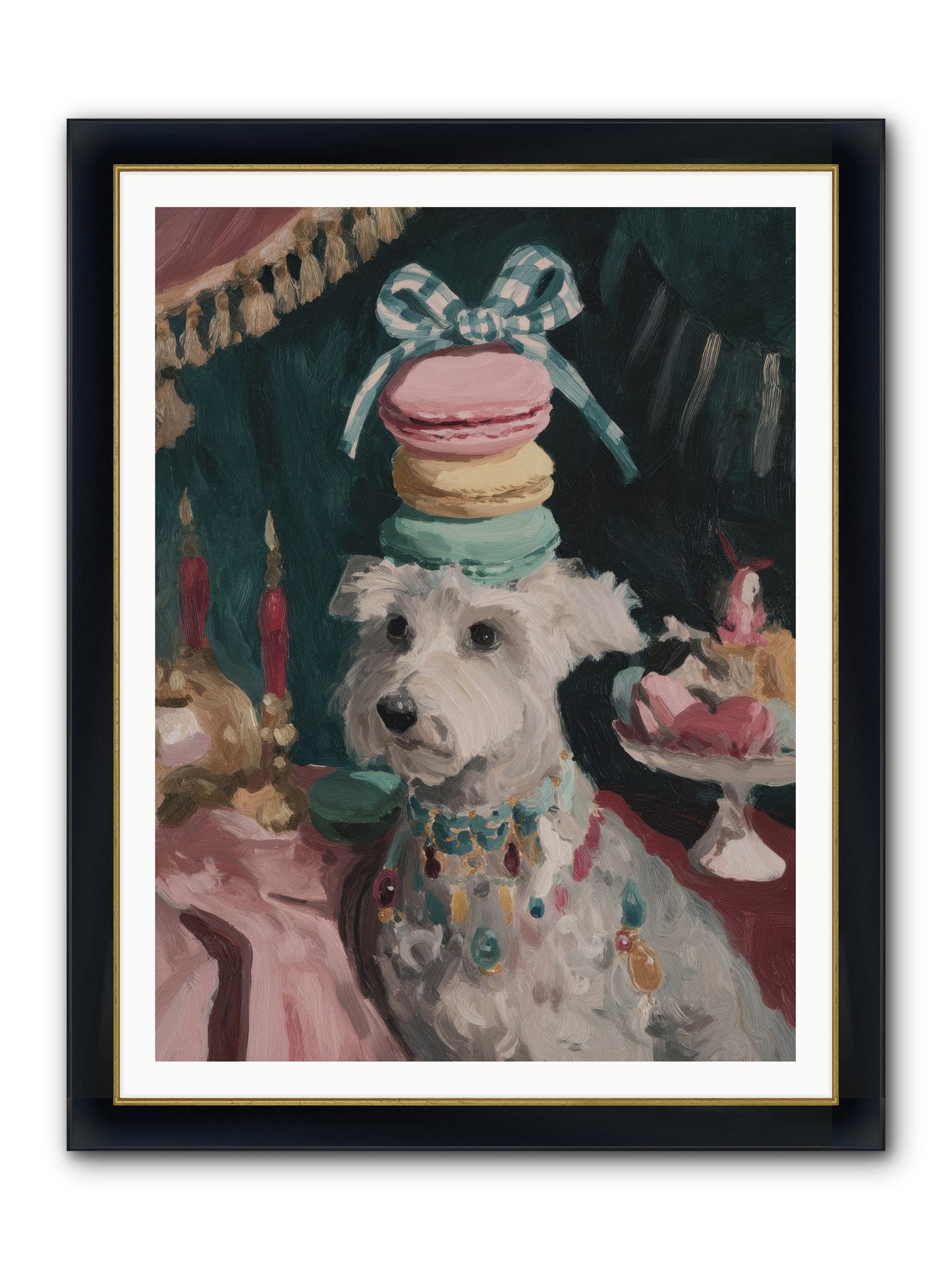 Sugar And Starshine No.1 Framed Print - Wide Black w/Gold 36x48