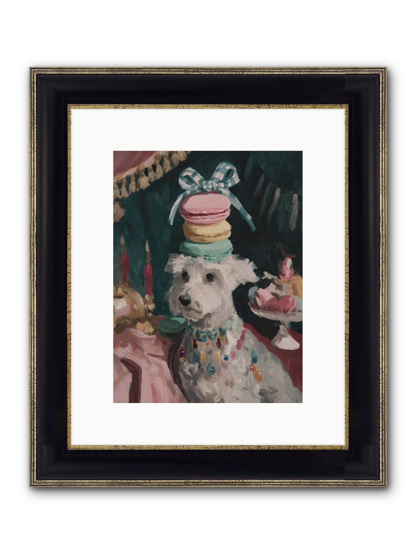 Sugar And Starshine No.1 Framed Print - Black & Gold 9x12