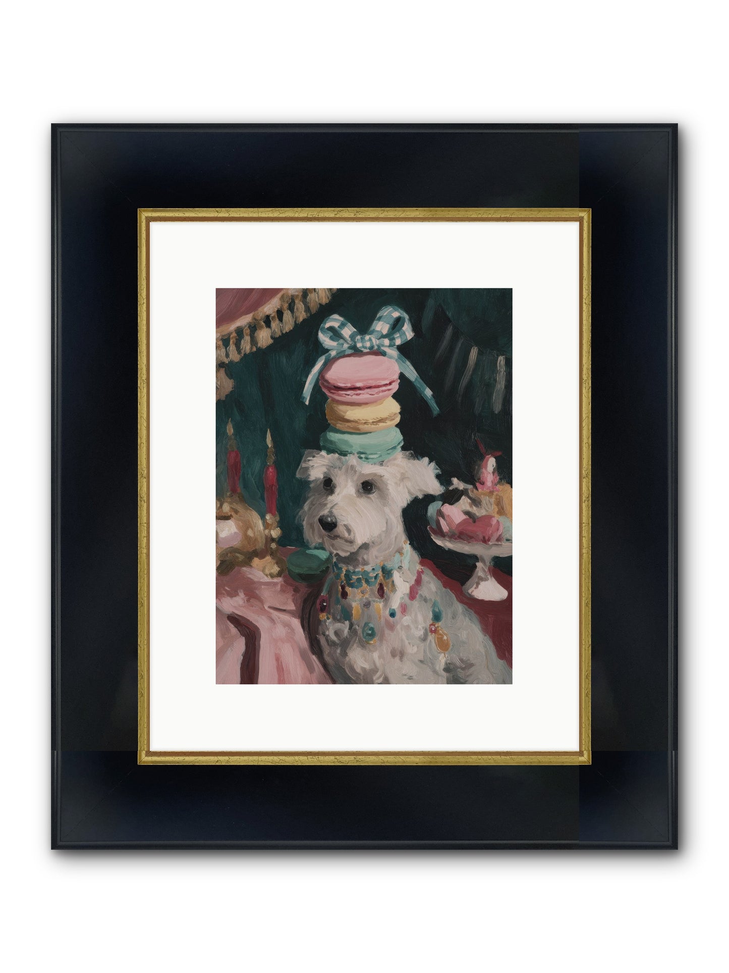 Sugar And Starshine No.1 Framed Print - Wide Black w/Gold 9x12