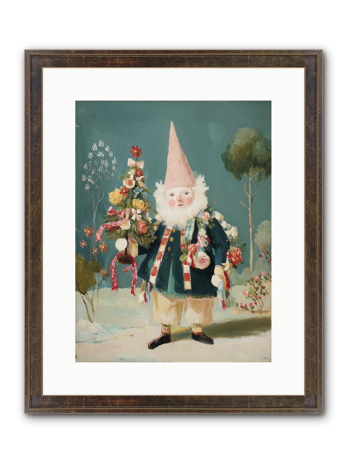 Sugar-Dusted & Darling Framed Print - Slimwoods Black/Gold 12x16