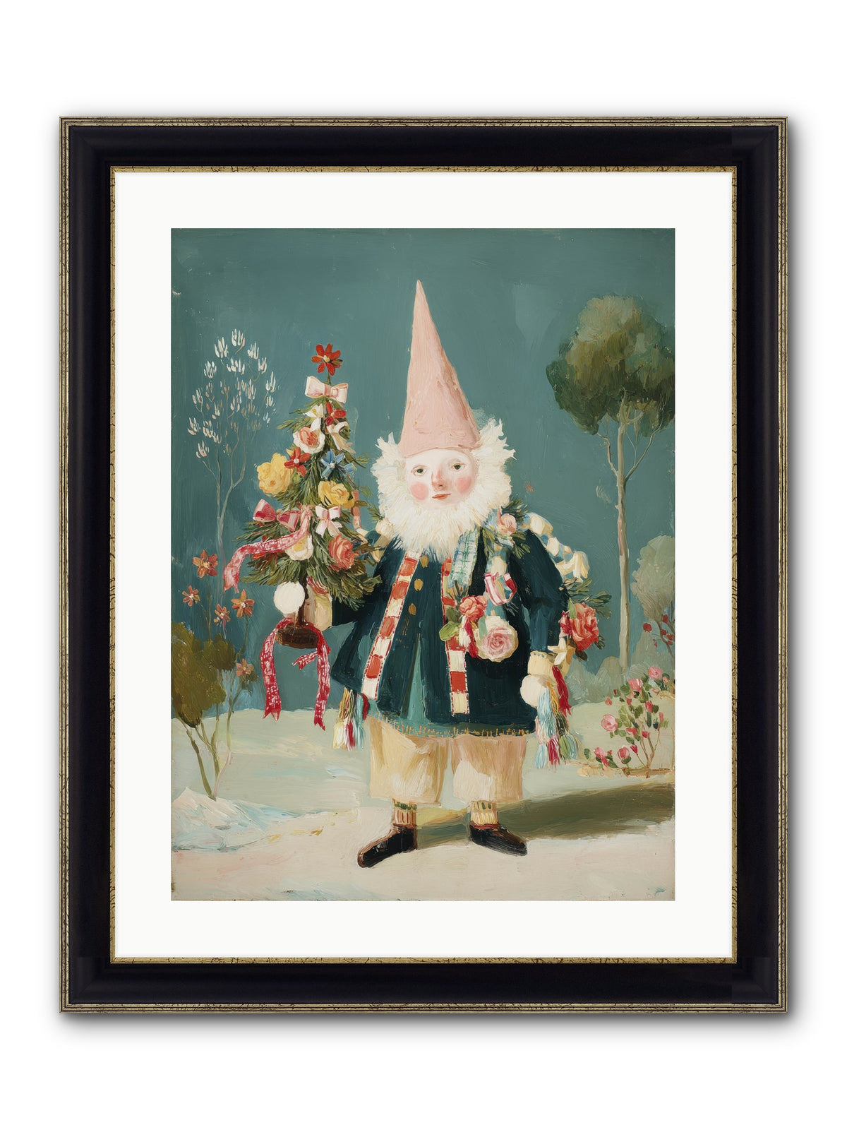 Sugar-Dusted & Darling Framed Print - Black & Gold 18x24