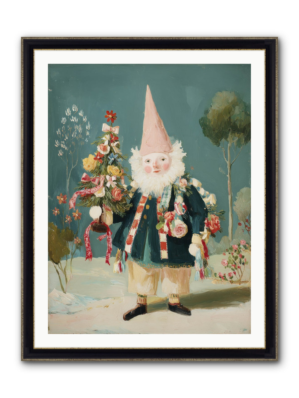 Sugar-Dusted & Darling Framed Print - Black & Gold 30x40