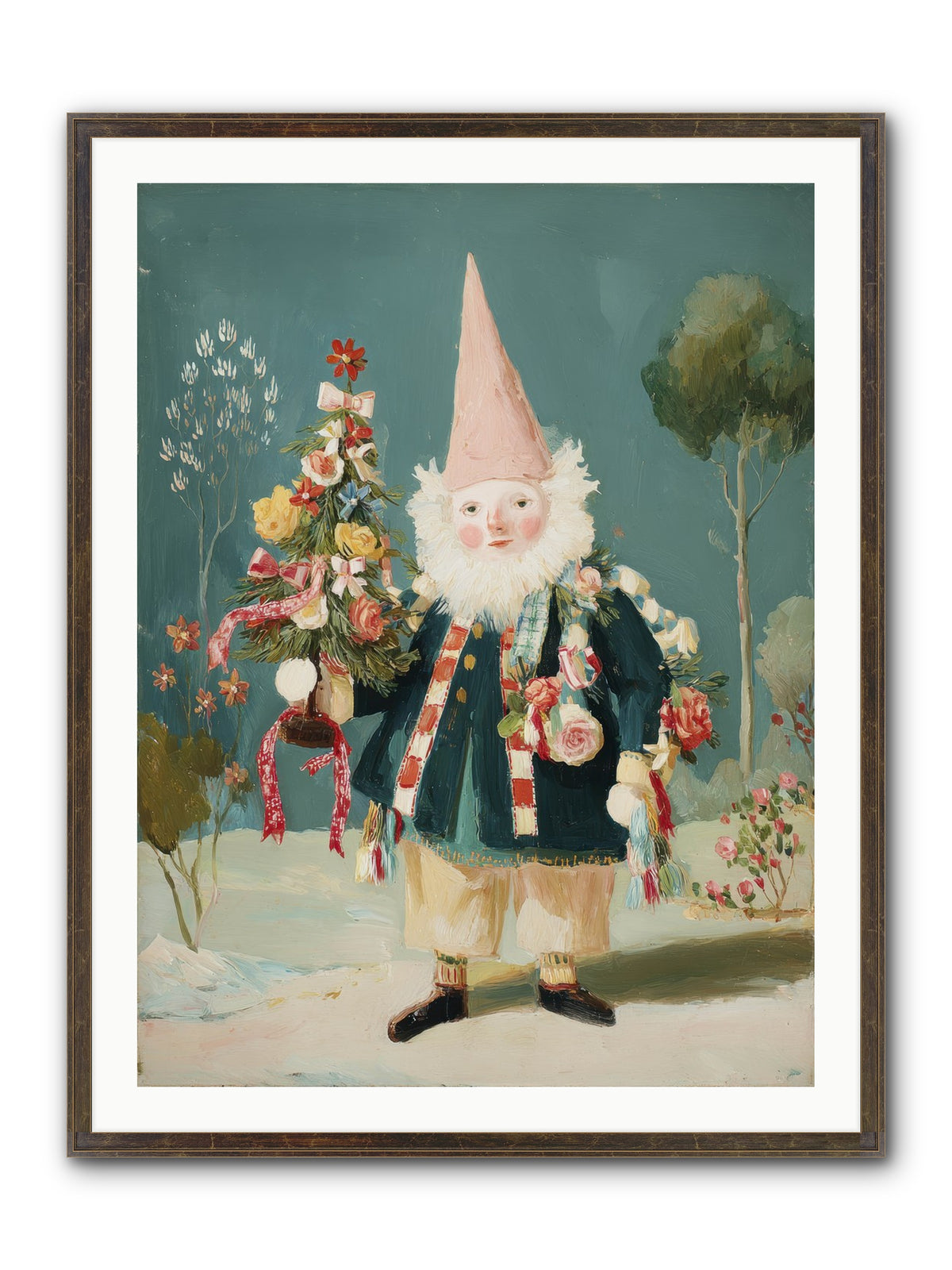 Sugar-Dusted & Darling Framed Print - Slimwoods Black/Gold 30x40