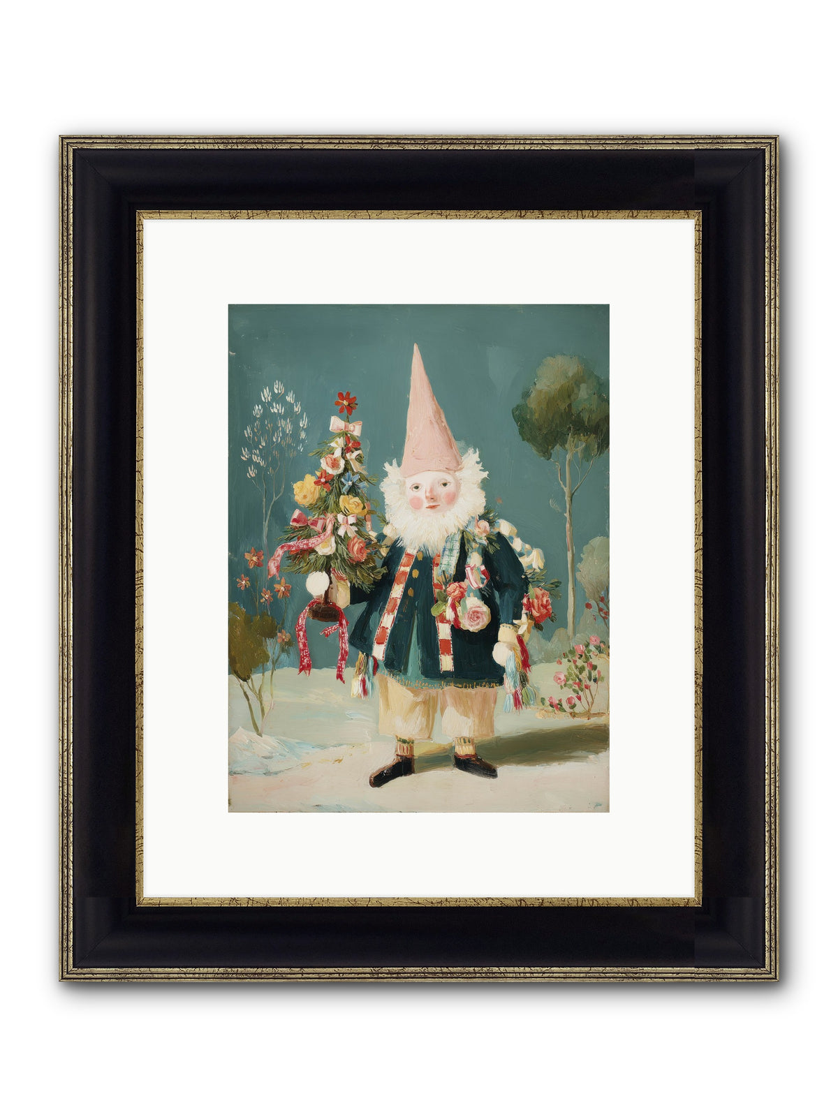 Sugar-Dusted & Darling Framed Print - Black & Gold 9x12