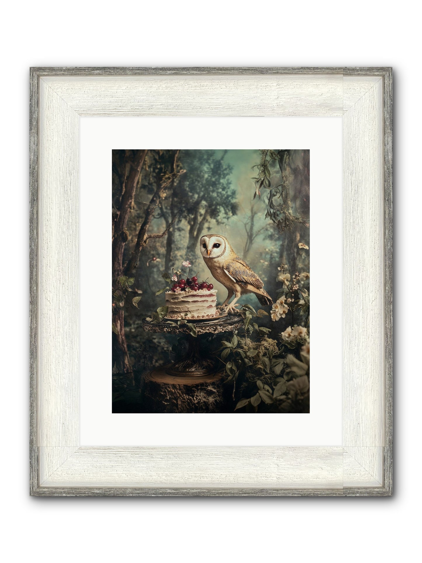 Sugar Found Him Anyway Framed Print - Driftwood White 12x16