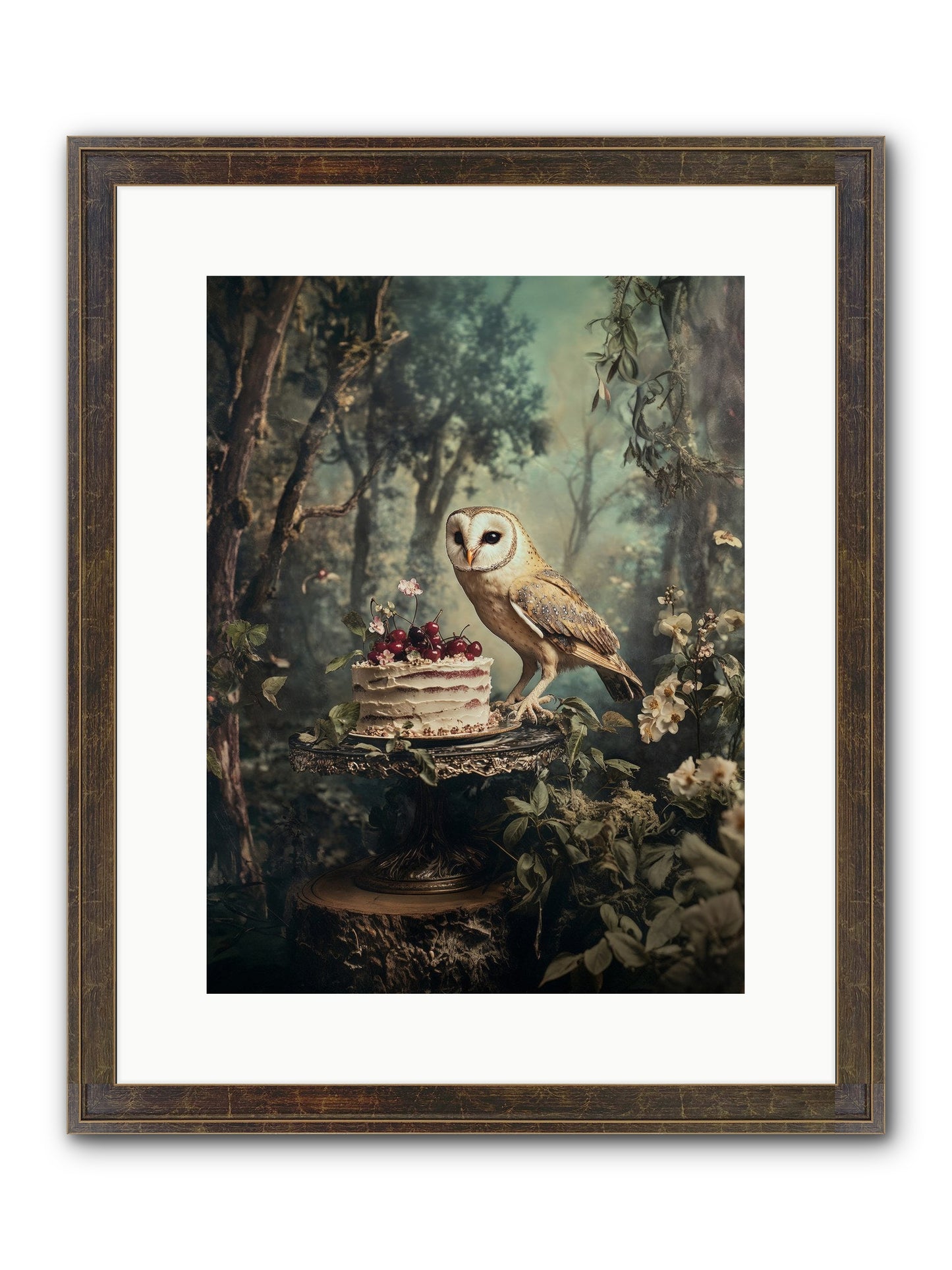 Sugar Found Him Anyway Framed Print - Slimwoods Black/Gold 12x16
