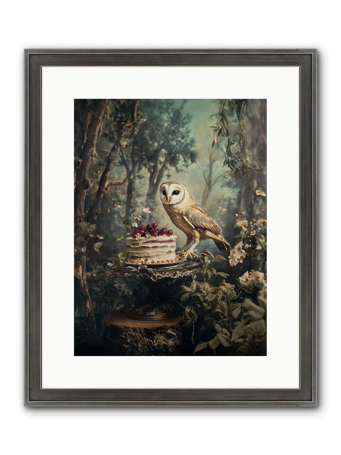 Sugar Found Him Anyway Framed Print - Slimwoods Black/Silver 12x16