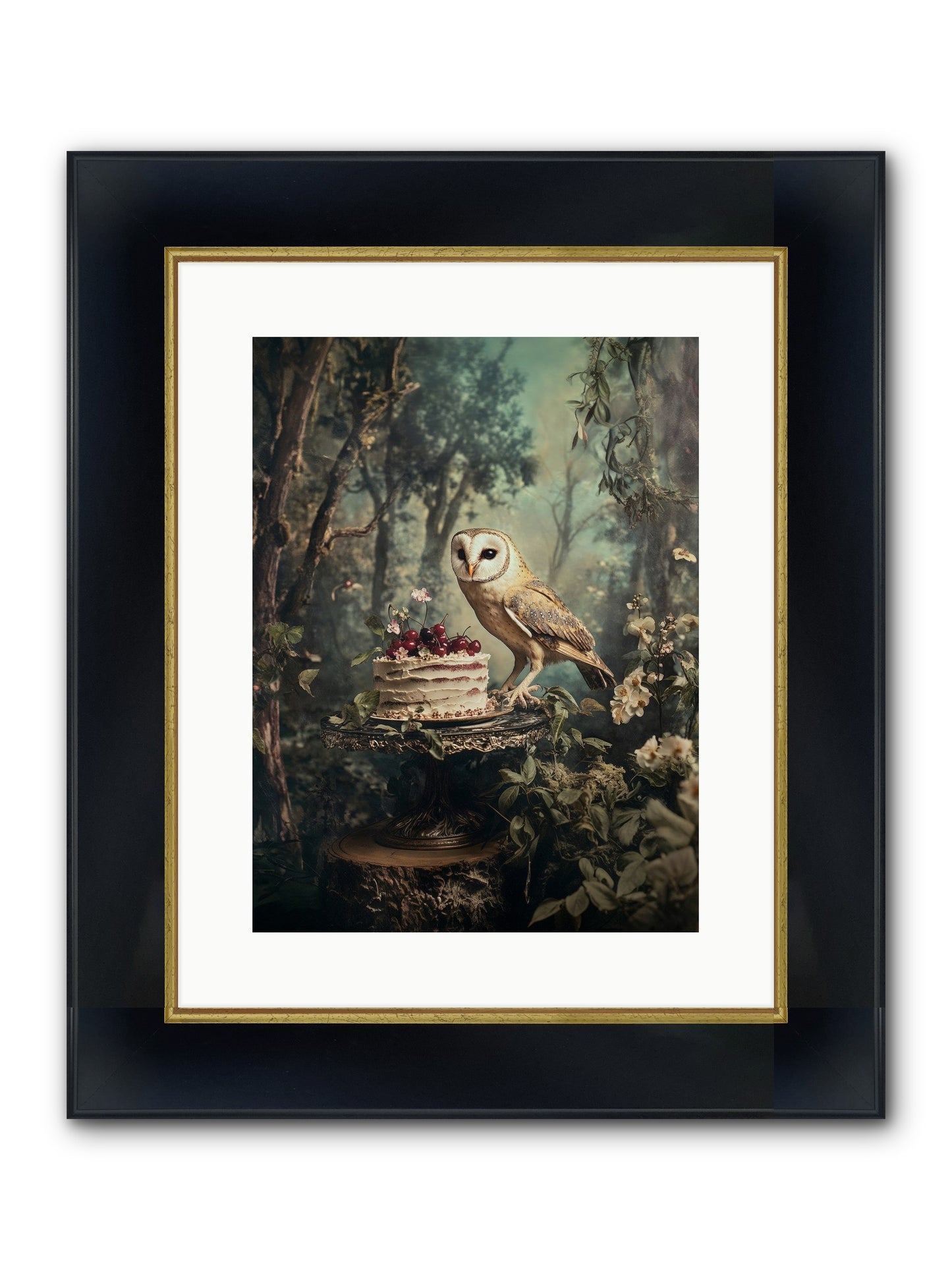 Sugar Found Him Anyway Framed Print - Wide Black w/Gold 12x16