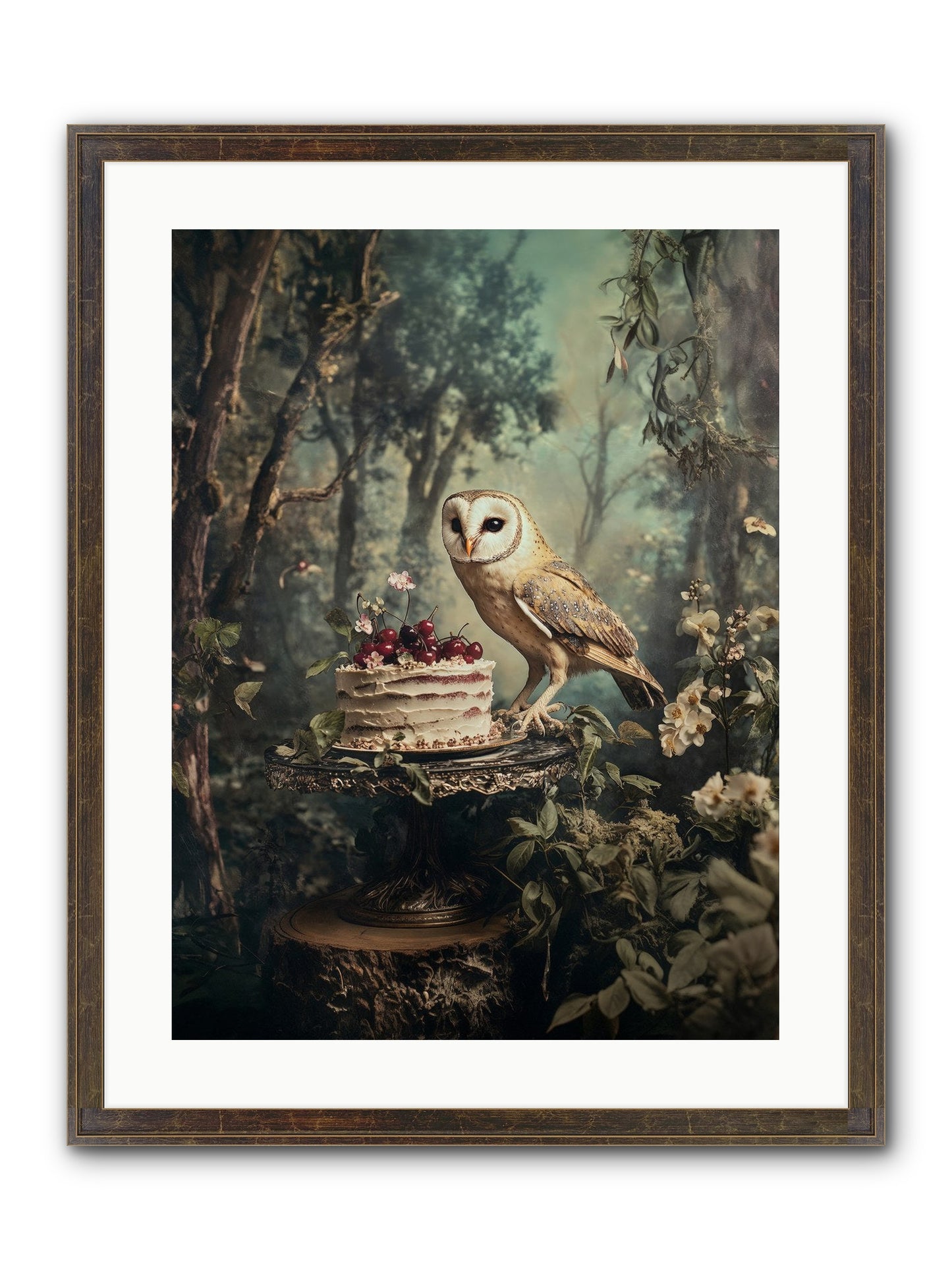 Sugar Found Him Anyway Framed Print - Slimwoods Black/Gold 18x24