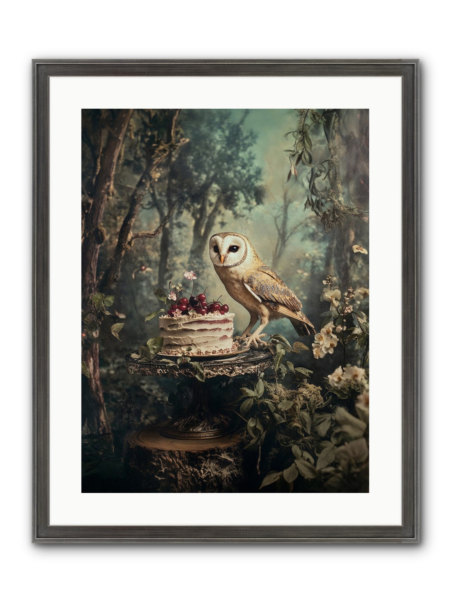 Sugar Found Him Anyway Framed Print - Slimwoods Black/Silver 18x24