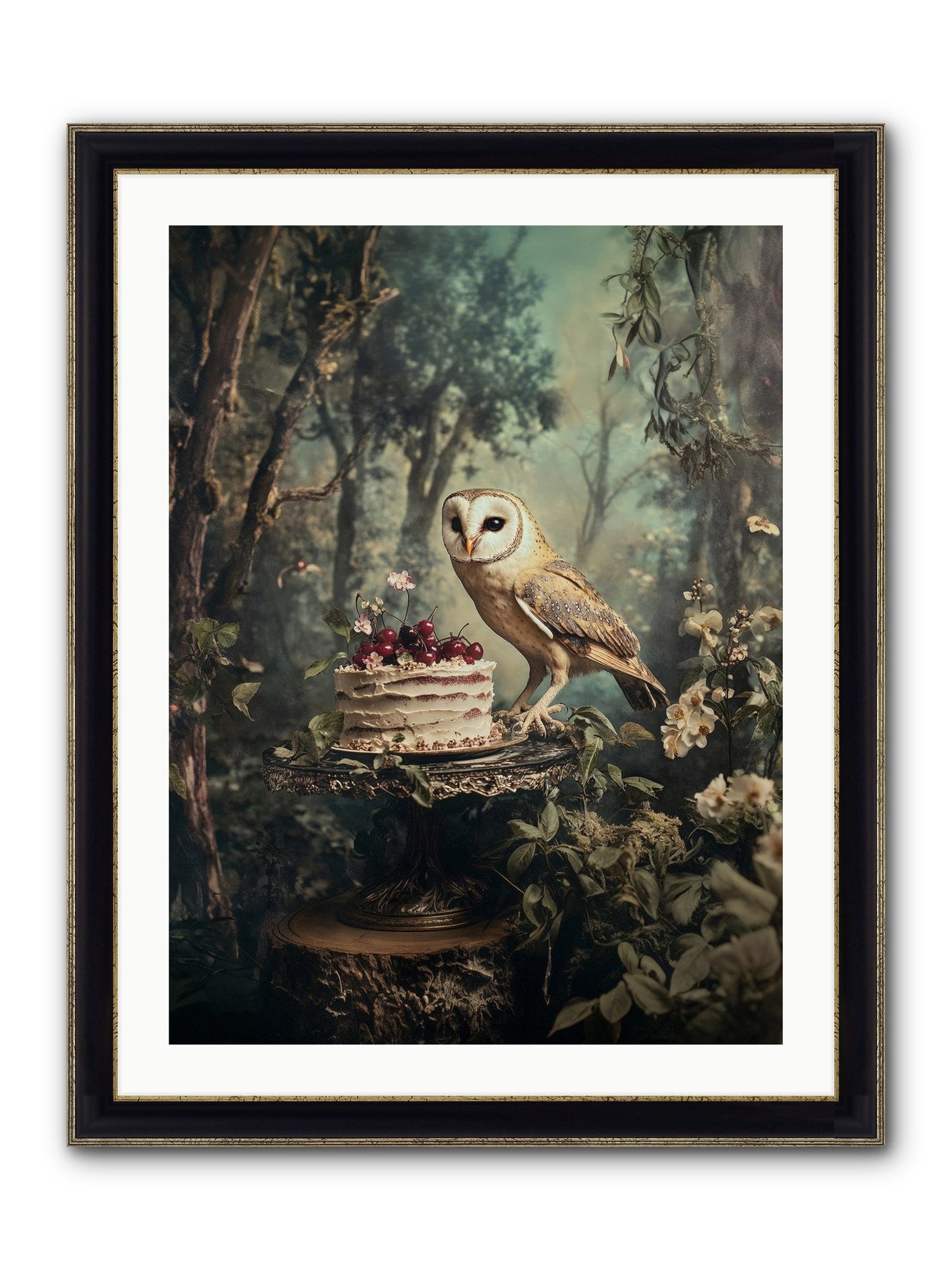 Sugar Found Him Anyway Framed Print - Black & Gold 24x32