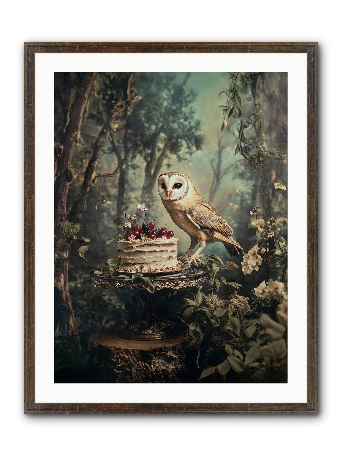 Sugar Found Him Anyway Framed Print - Slimwoods Black/Gold 24x32