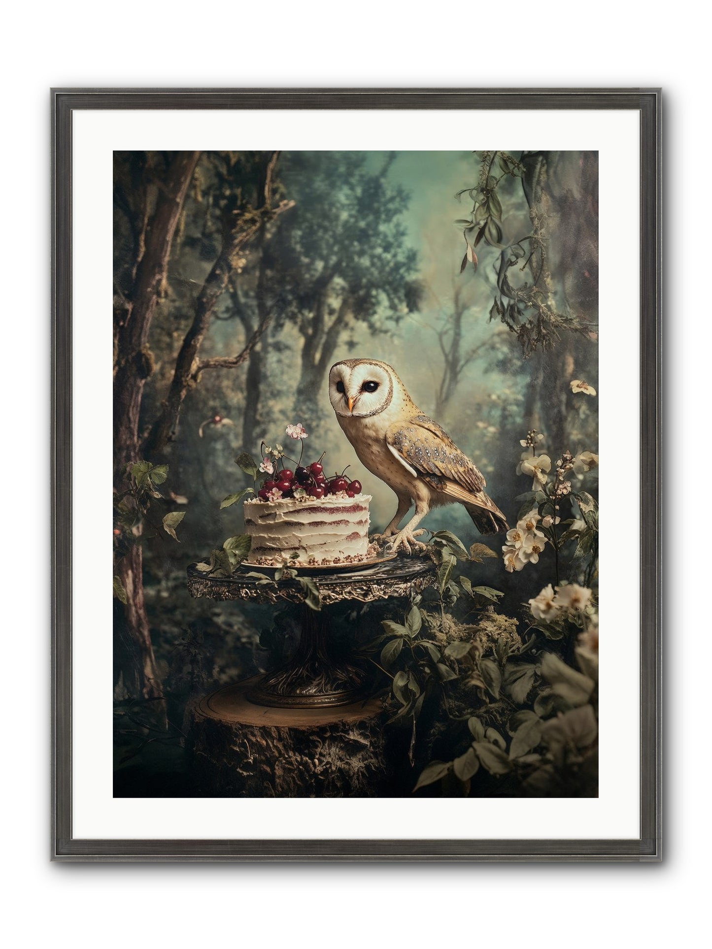 Sugar Found Him Anyway Framed Print - Slimwoods Black/Silver 24x32