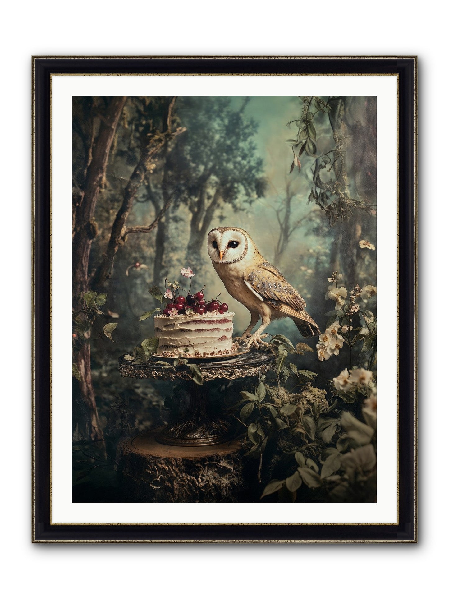 Sugar Found Him Anyway Framed Print - Black & Gold 30x40