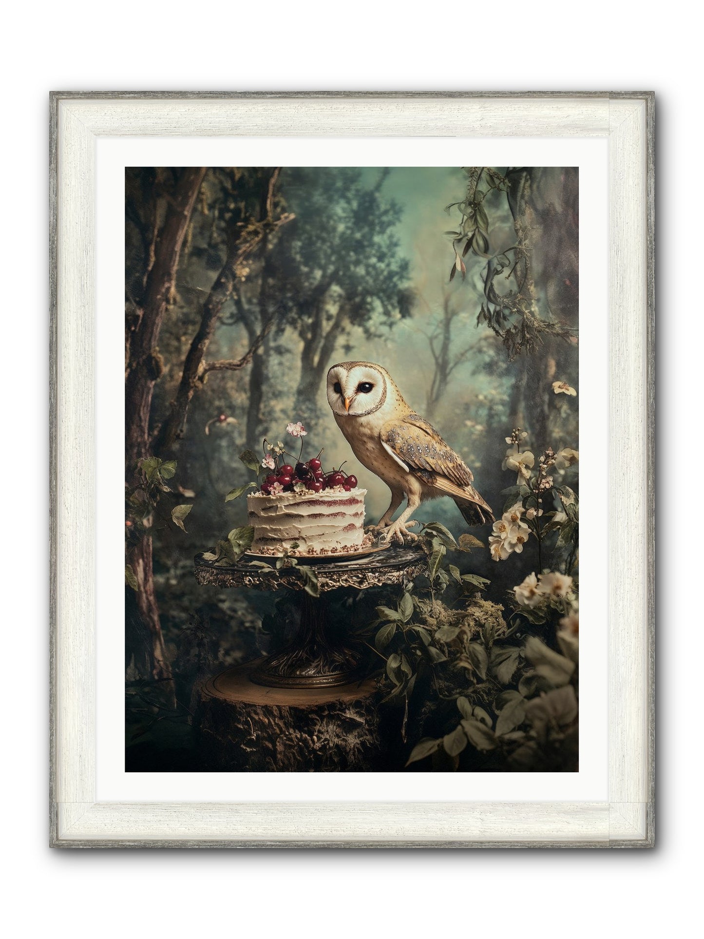 Sugar Found Him Anyway Framed Print - Driftwood White 30x40