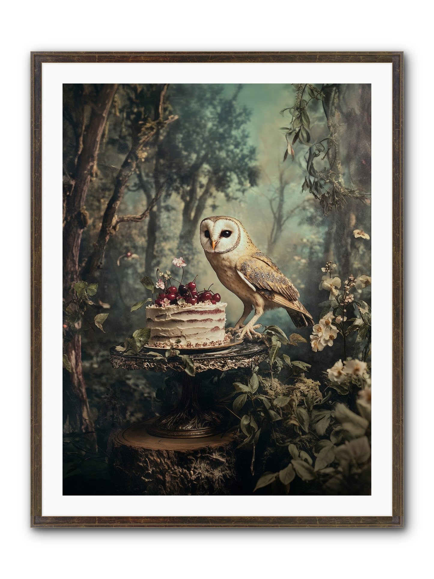 Sugar Found Him Anyway Framed Print - Slimwoods Black/Gold 30x40