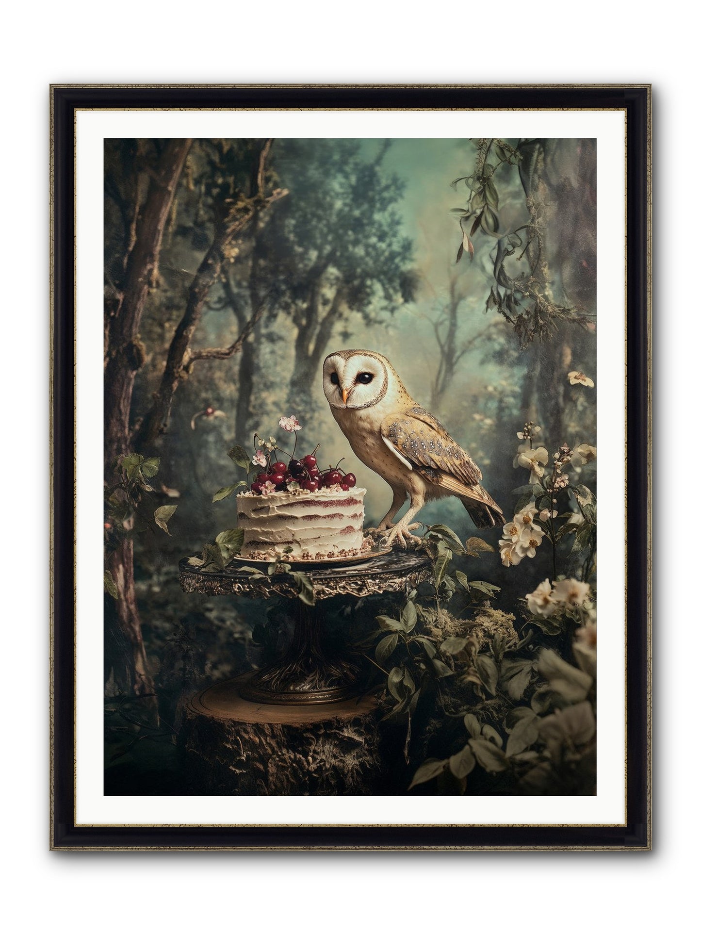 Sugar Found Him Anyway Framed Print - Black & Gold 36x48