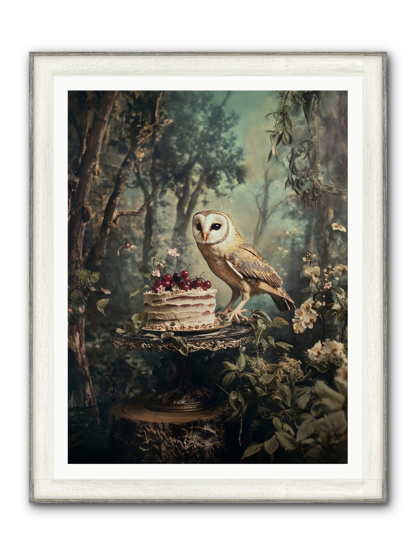 Sugar Found Him Anyway Framed Print - Driftwood White 36x48