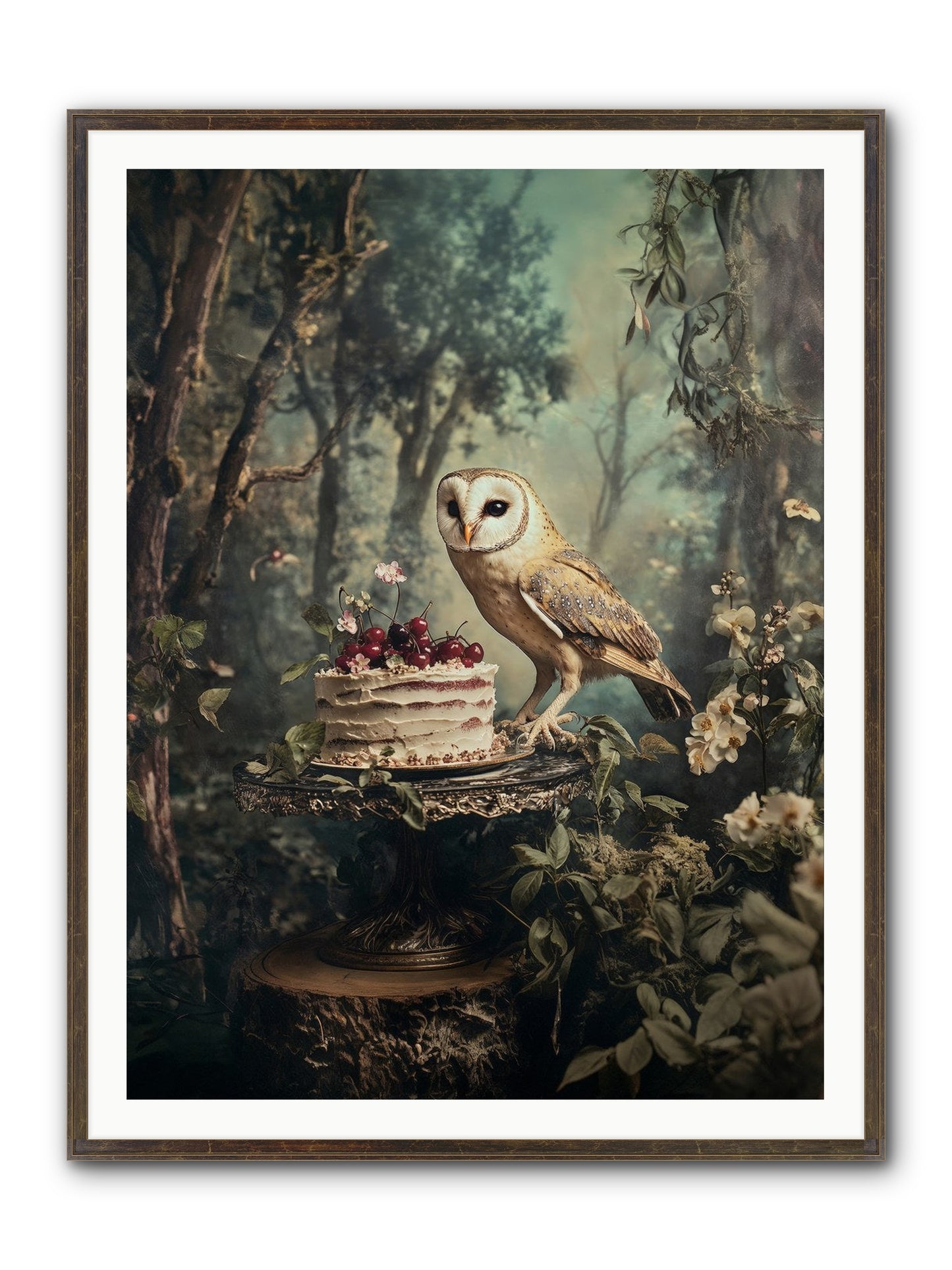 Sugar Found Him Anyway Framed Print - Slimwoods Black/Gold 36x48