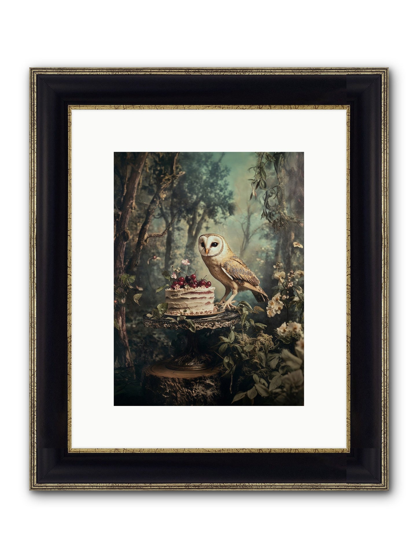 Sugar Found Him Anyway Framed Print - Black & Gold 9x12