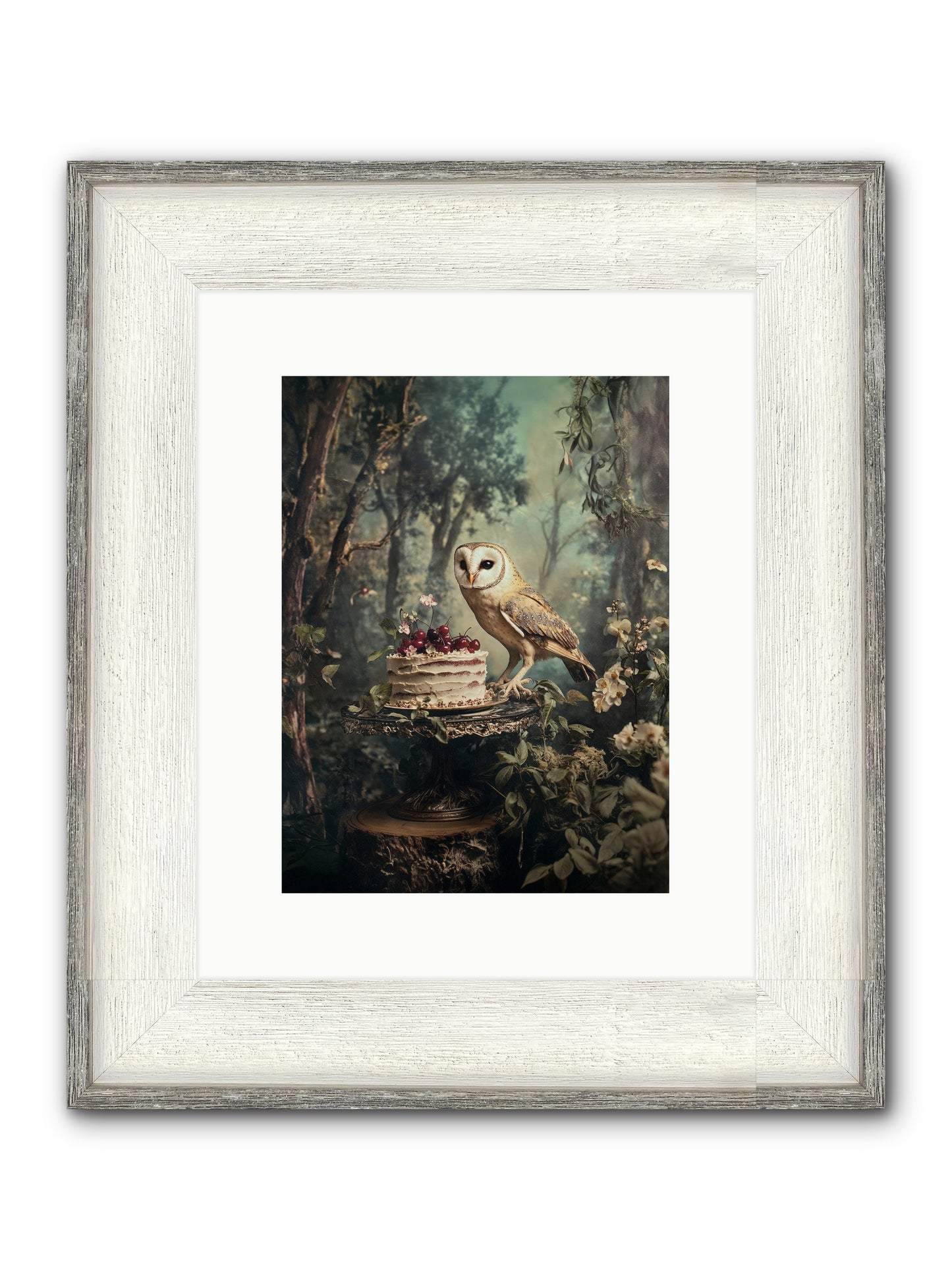 Sugar Found Him Anyway Framed Print - Driftwood White 9x12