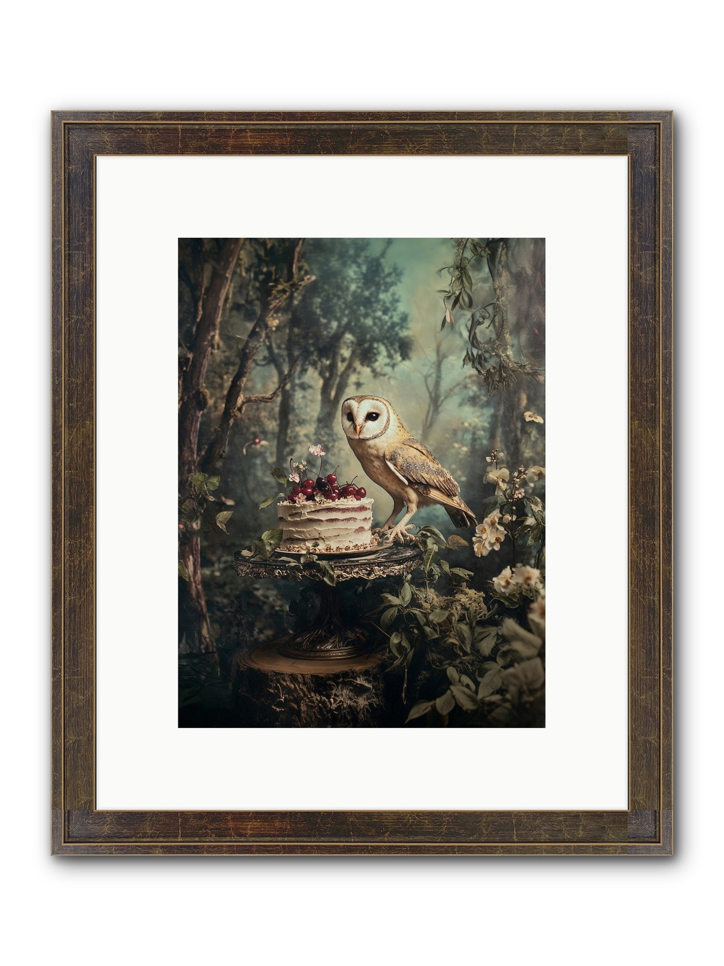 Sugar Found Him Anyway Framed Print - Slimwoods Black/Gold 9x12