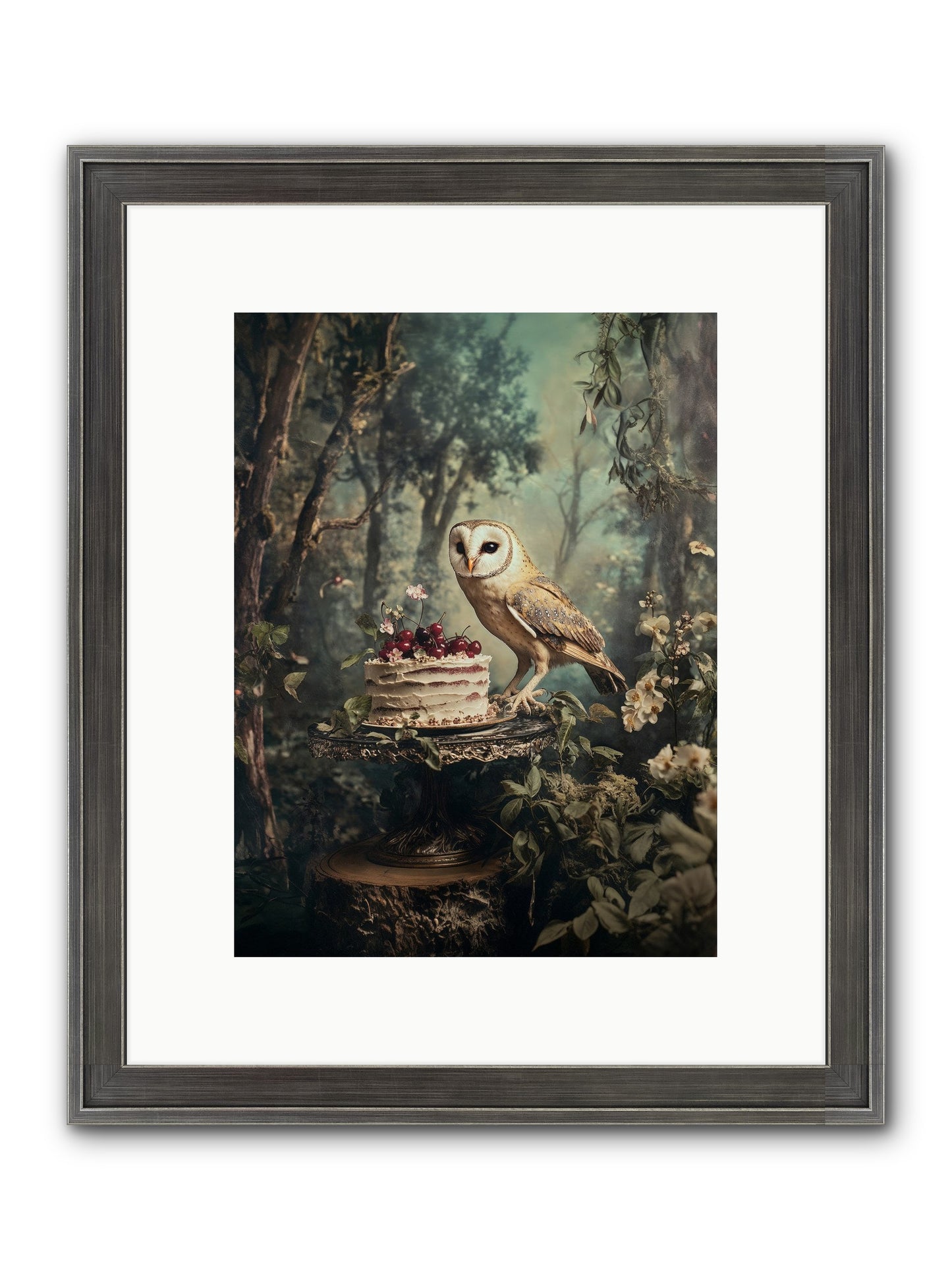 Sugar Found Him Anyway Framed Print - Slimwoods Black/Silver 9x12