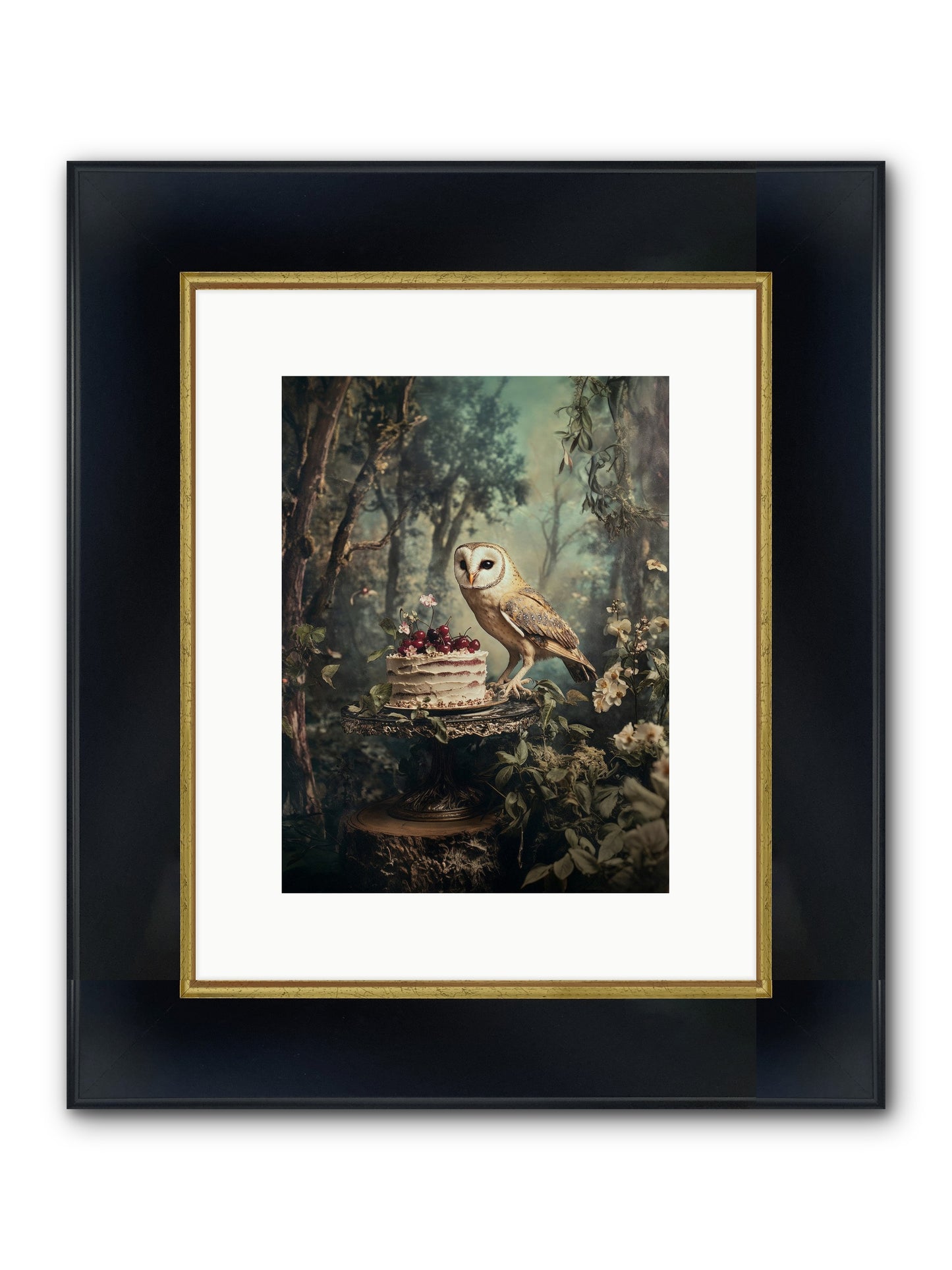 Sugar Found Him Anyway Framed Print - Wide Black w/Gold 9x12