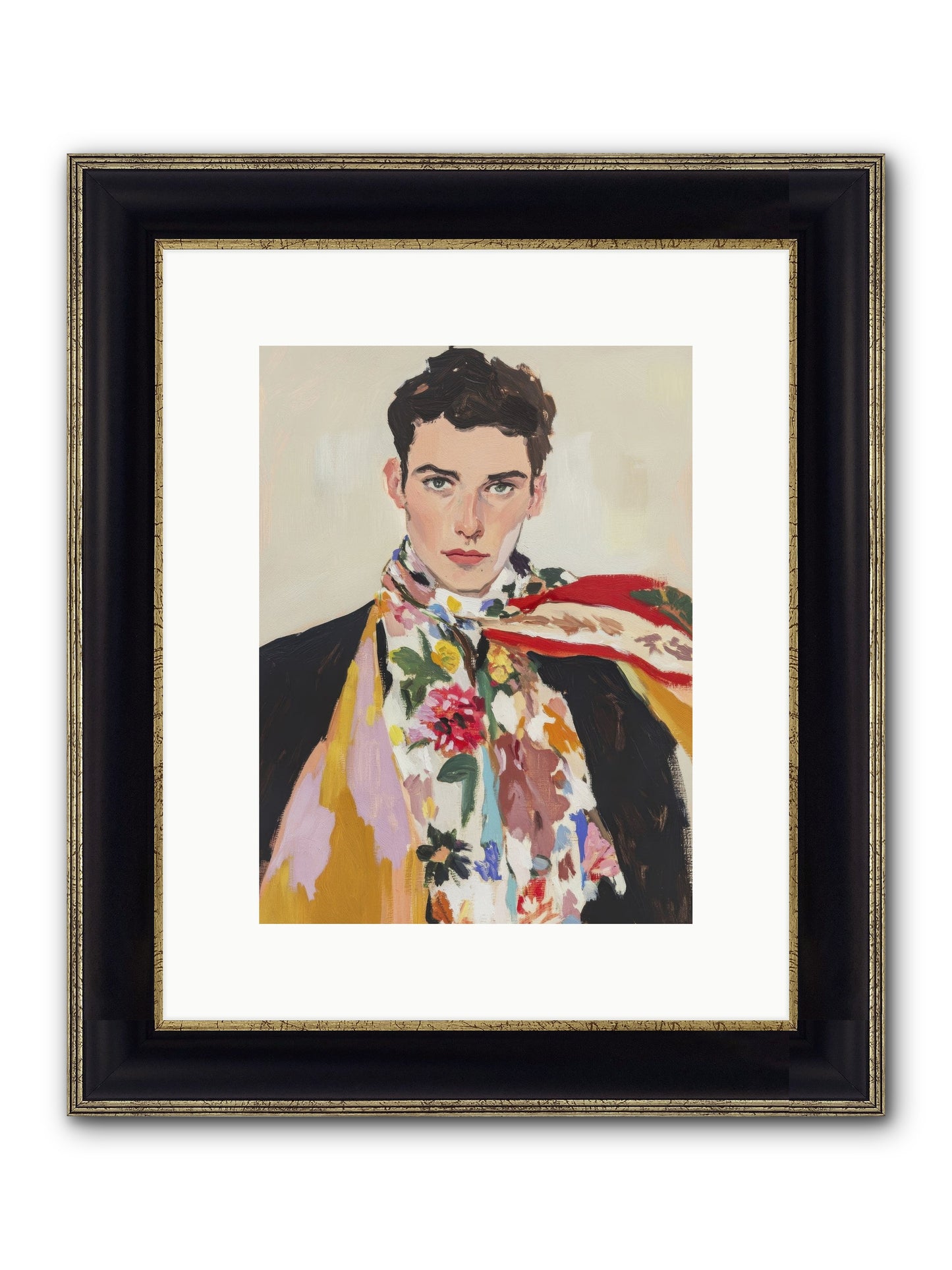 Sugar Meets The Soul Framed Print - Black & Gold 9x12
