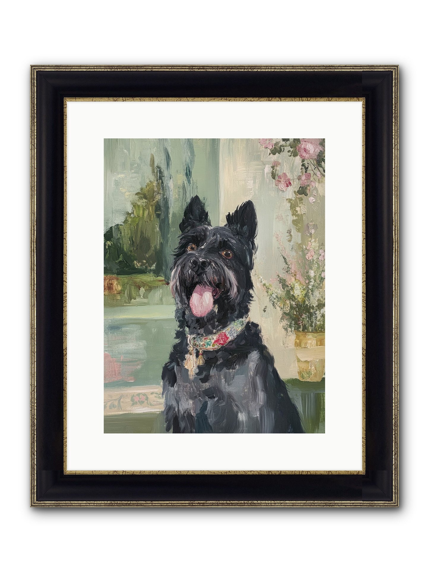Sugar Plum Framed Print - Black & Gold 12x16