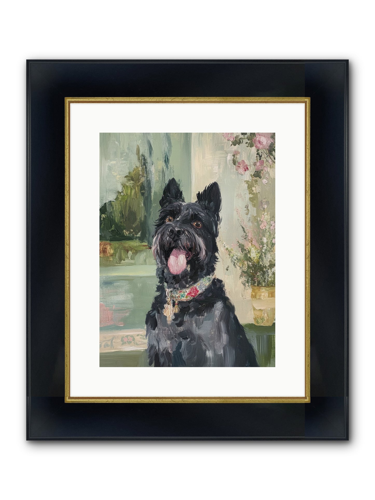 Sugar Plum Framed Print - Wide Black w/Gold 12x16