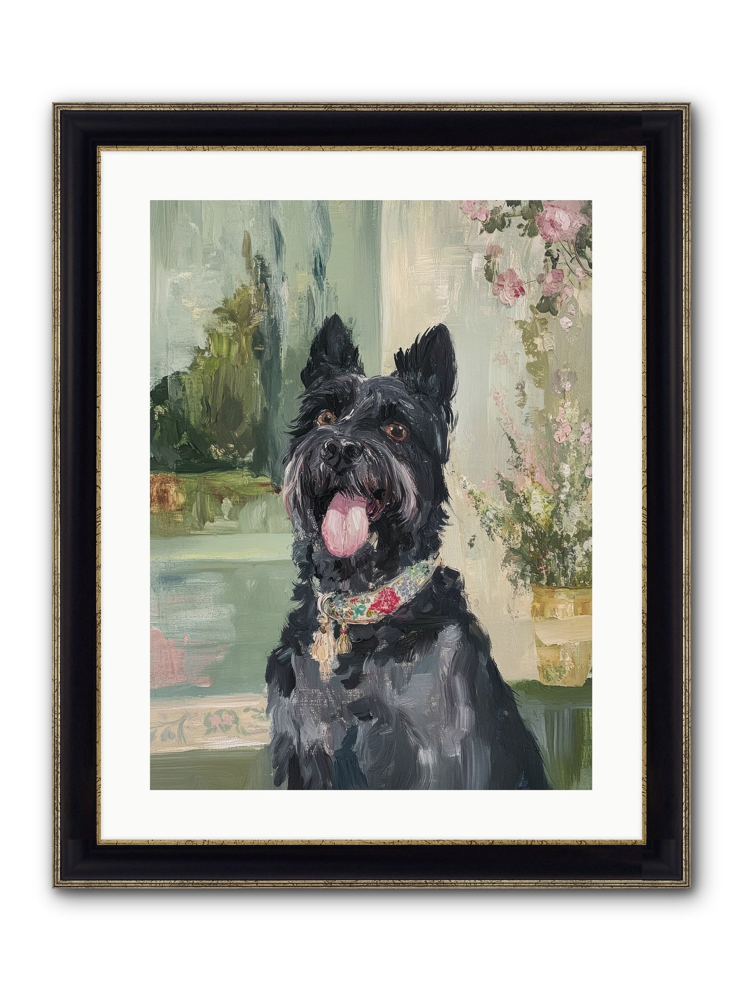 Sugar Plum Framed Print - Black & Gold 18x24