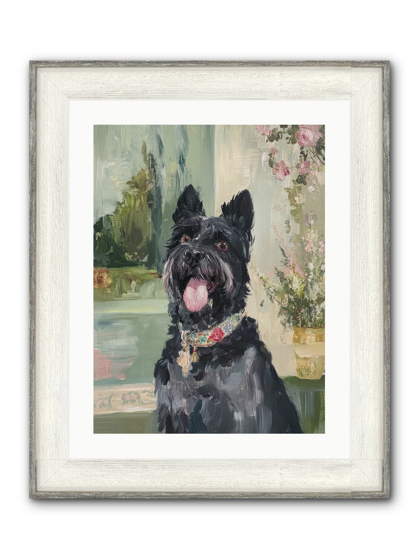 Sugar Plum Framed Print - Driftwood White 18x24