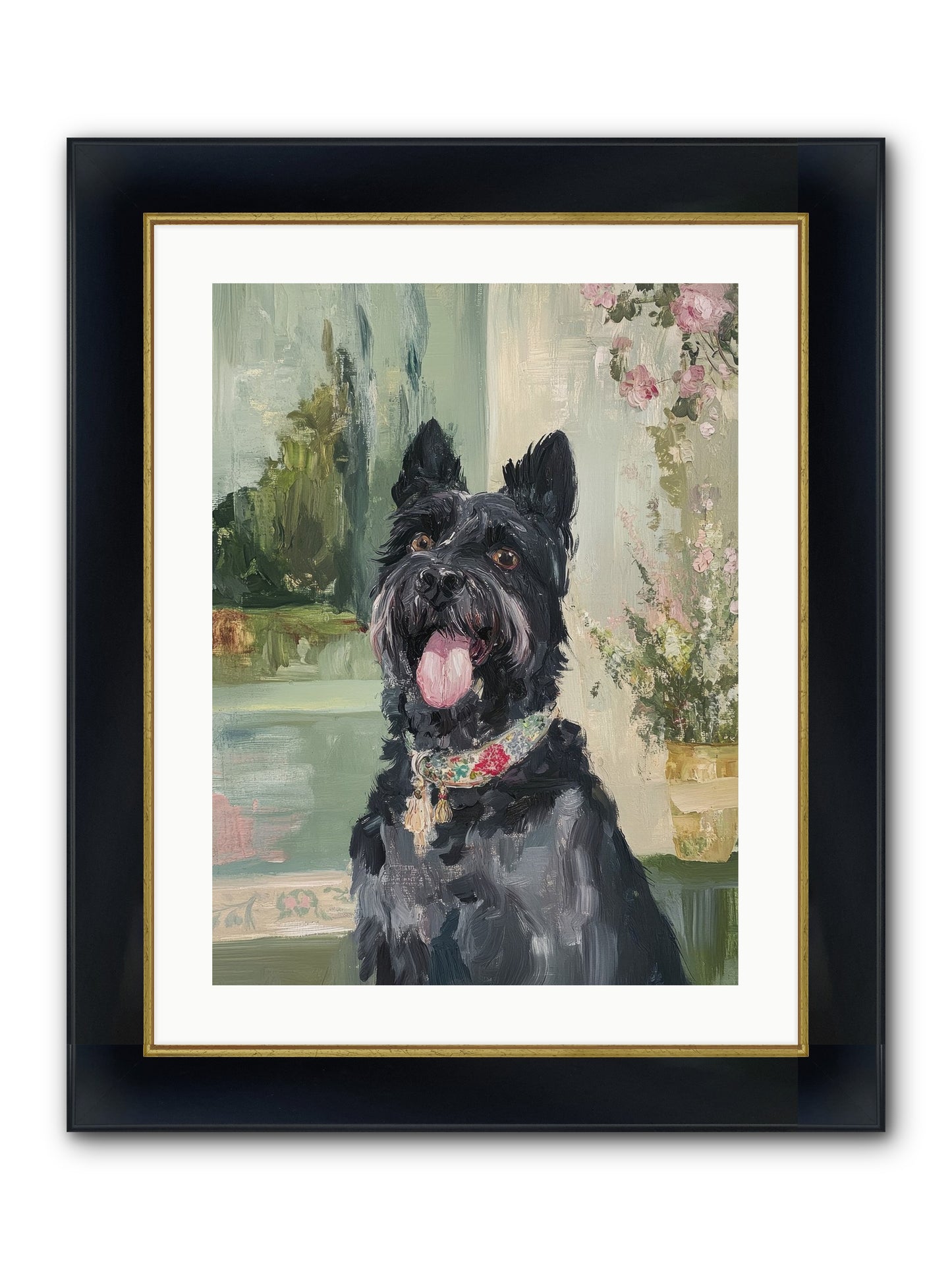 Sugar Plum Framed Print - Wide Black w/Gold 18x24