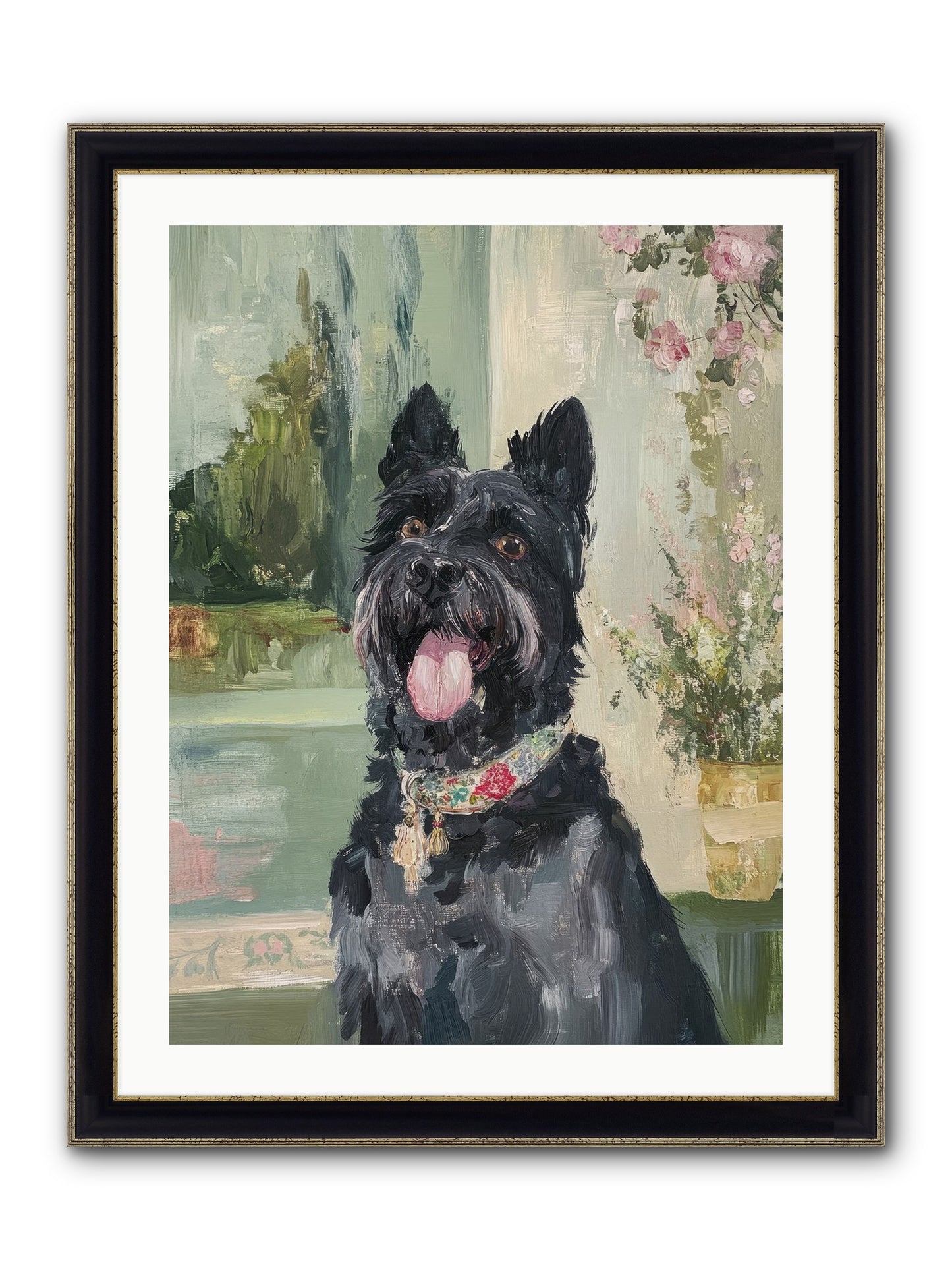 Sugar Plum Framed Print - Black & Gold 24x32