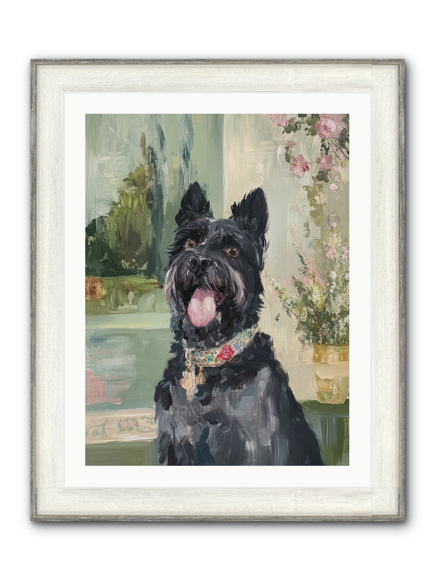 Sugar Plum Framed Print - Driftwood White 24x32