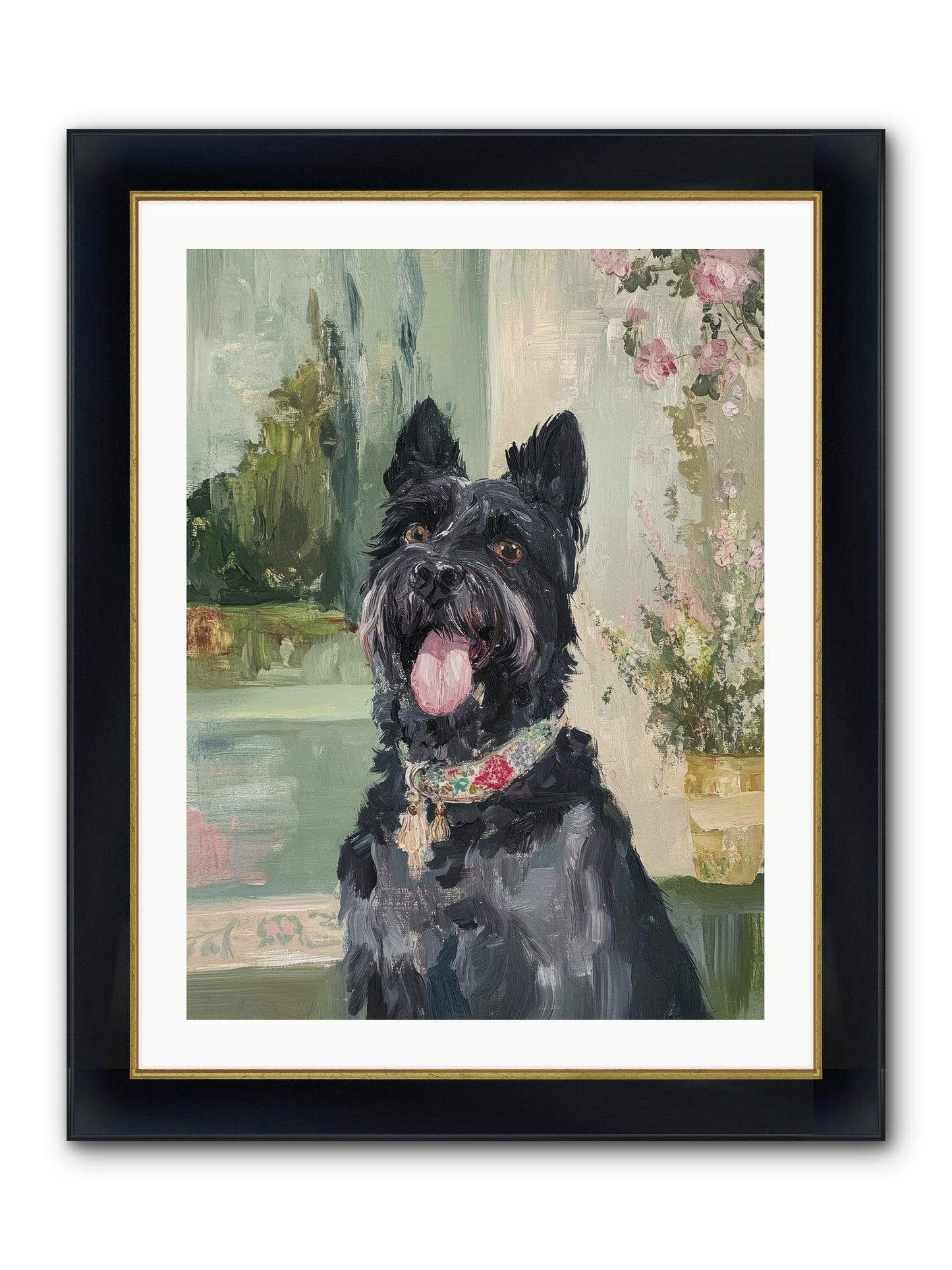 Sugar Plum Framed Print - Wide Black w/Gold 24x32