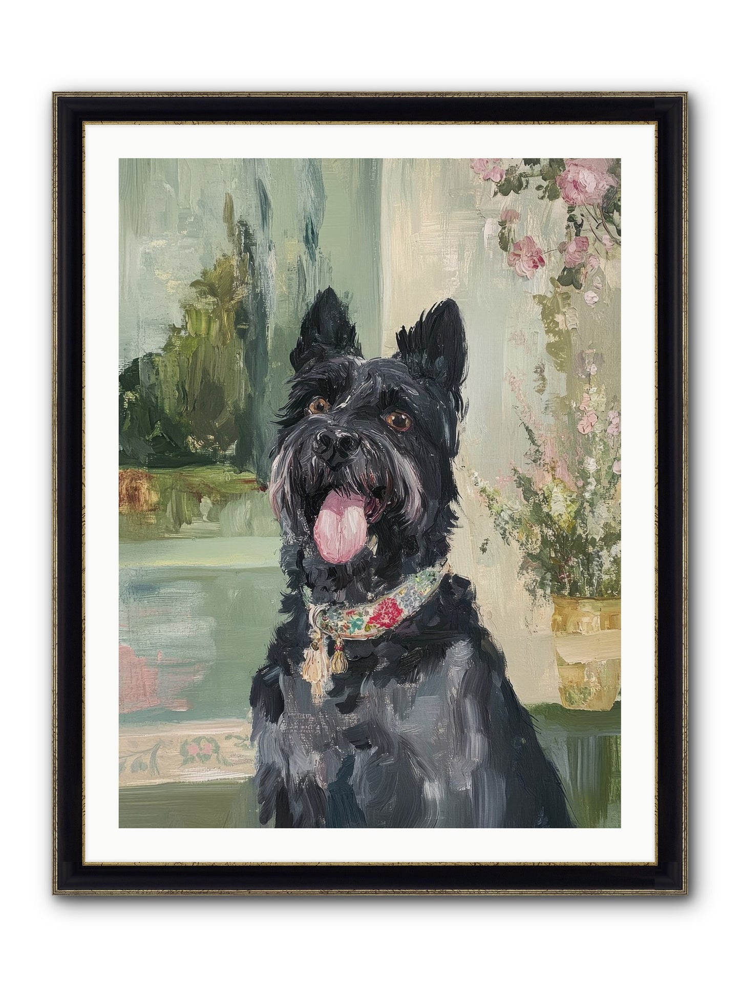 Sugar Plum Framed Print - Black & Gold 30x40