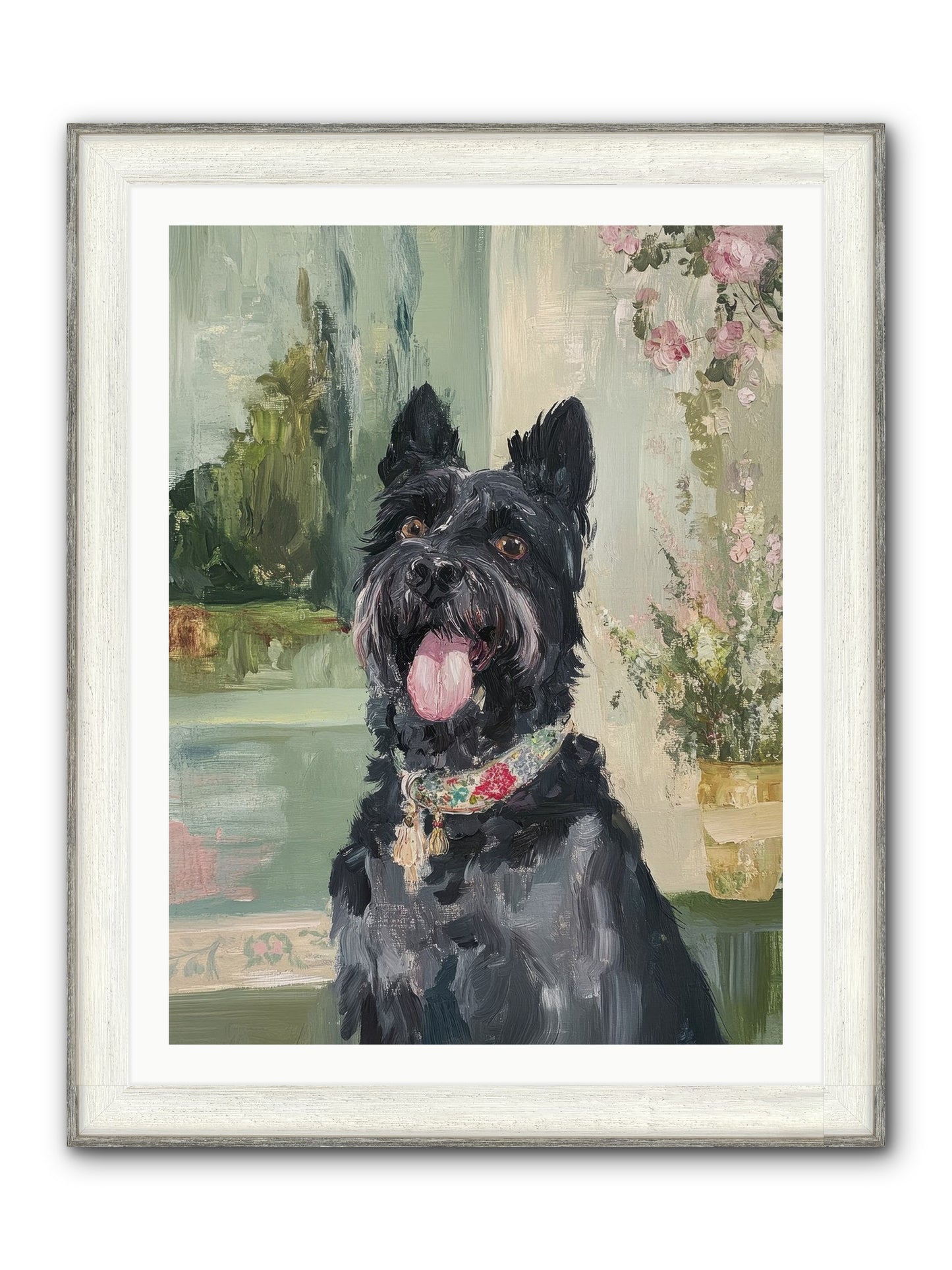 Sugar Plum Framed Print - Driftwood White 30x40