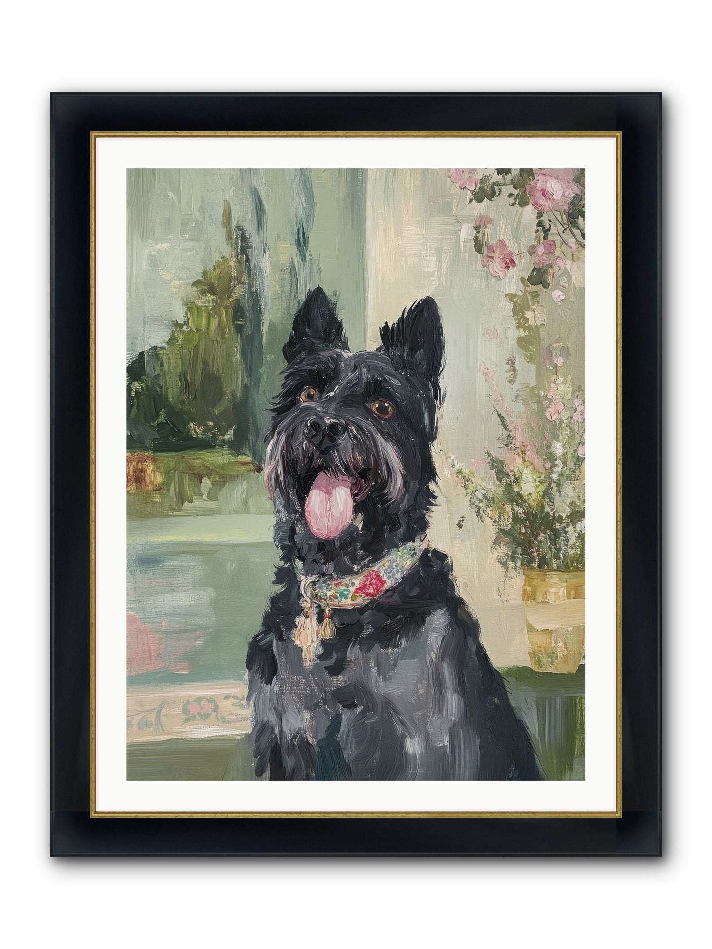 Sugar Plum Framed Print - Wide Black w/Gold 30x40