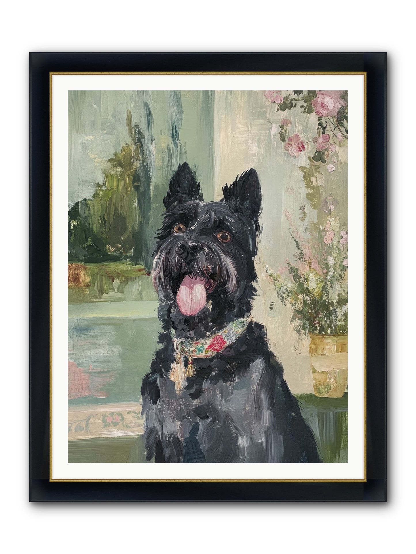 Sugar Plum Framed Print - Wide Black w/Gold 36x48